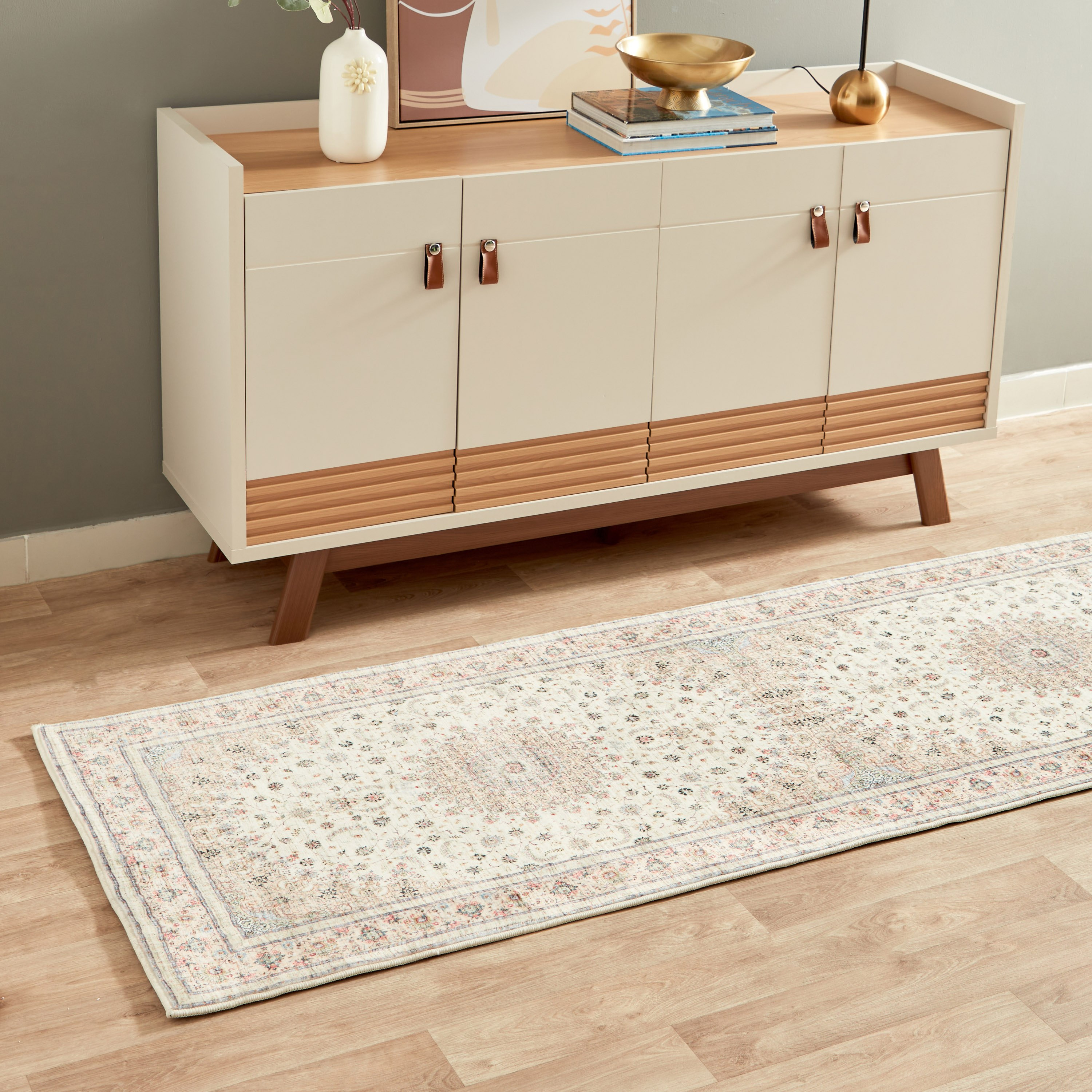 Miraj Yara Velvet Rug - 80x230 cm-hbxdecorandfurnishings-floorcoverings-rugs-image-1