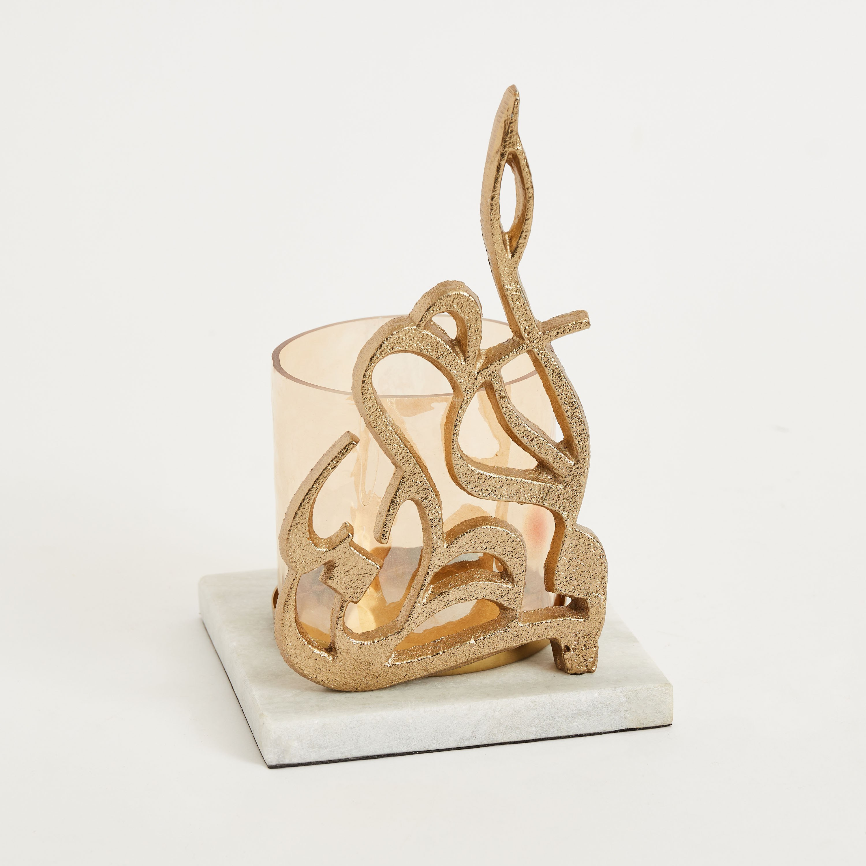 حامل شموع من كاليجرافي - 13x13x20 سم-hbxlivingroom-decorandaccessories-candleholders-image-6