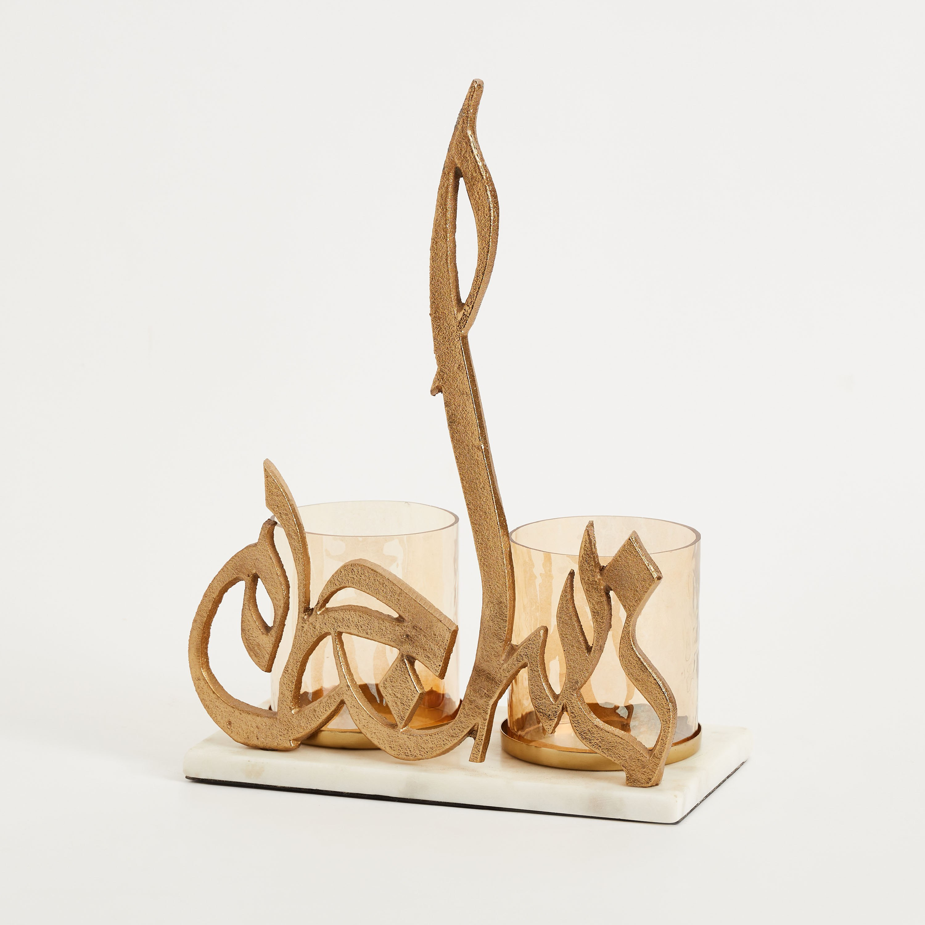 Calligraphy Metal Candleholder - 24x13x33 cm-hbxlivingroom-decorandaccessories-candleholders-image-7