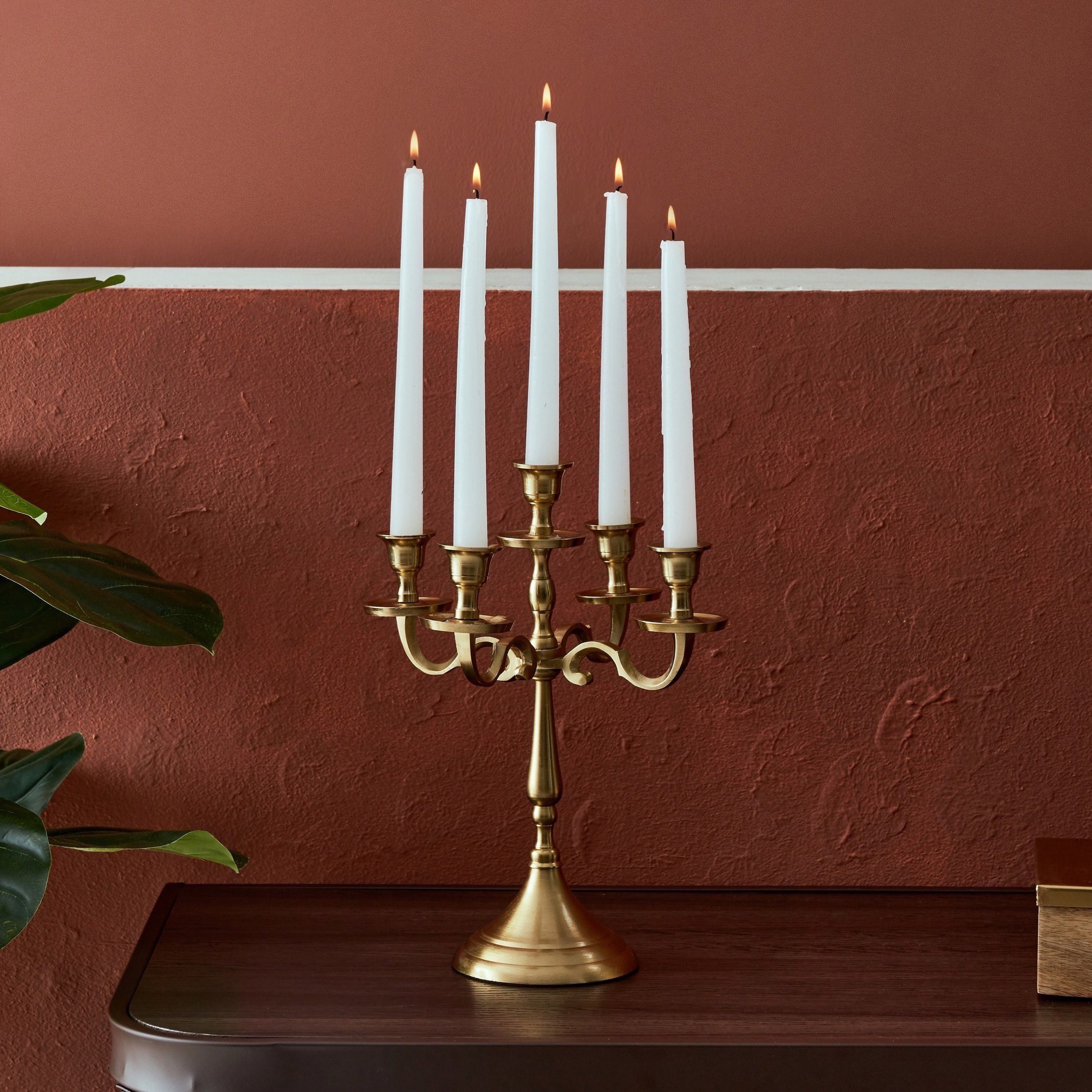 Zara Candelabra with 5 Slots - 22x22x32 cm-hbxlivingroom-decorandaccessories-candleholders-image-1