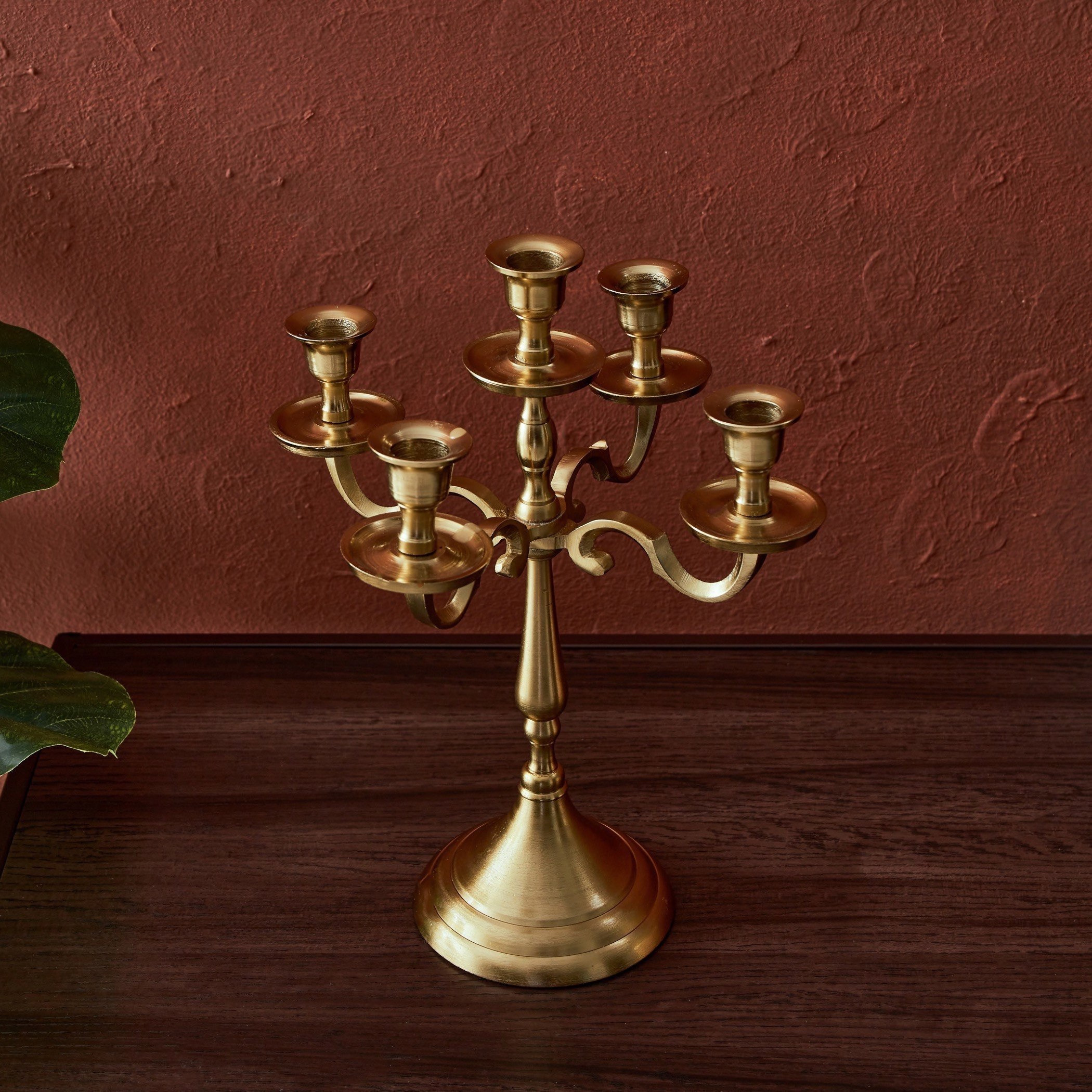Zara Candelabra with 5 Slots - 22x22x32 cm-hbxlivingroom-decorandaccessories-candleholders-image-2