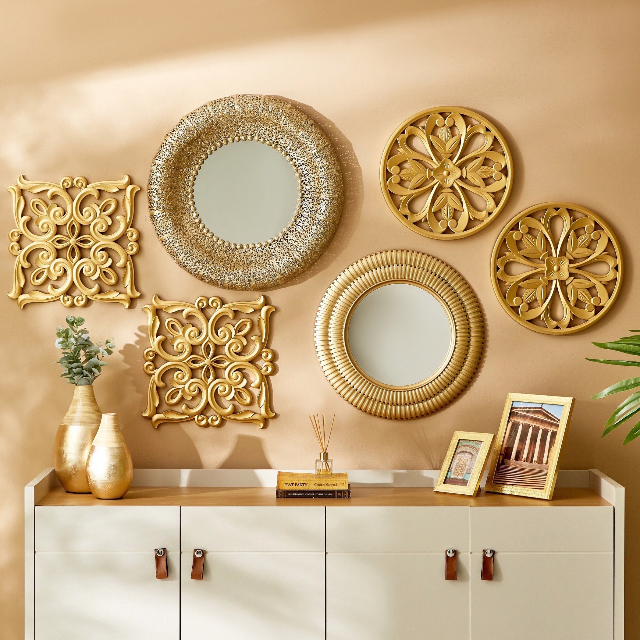 مرآة معدنية من نور - 58x6x58 سم-PROMO_HB_AE_B1G1_250925-image-5