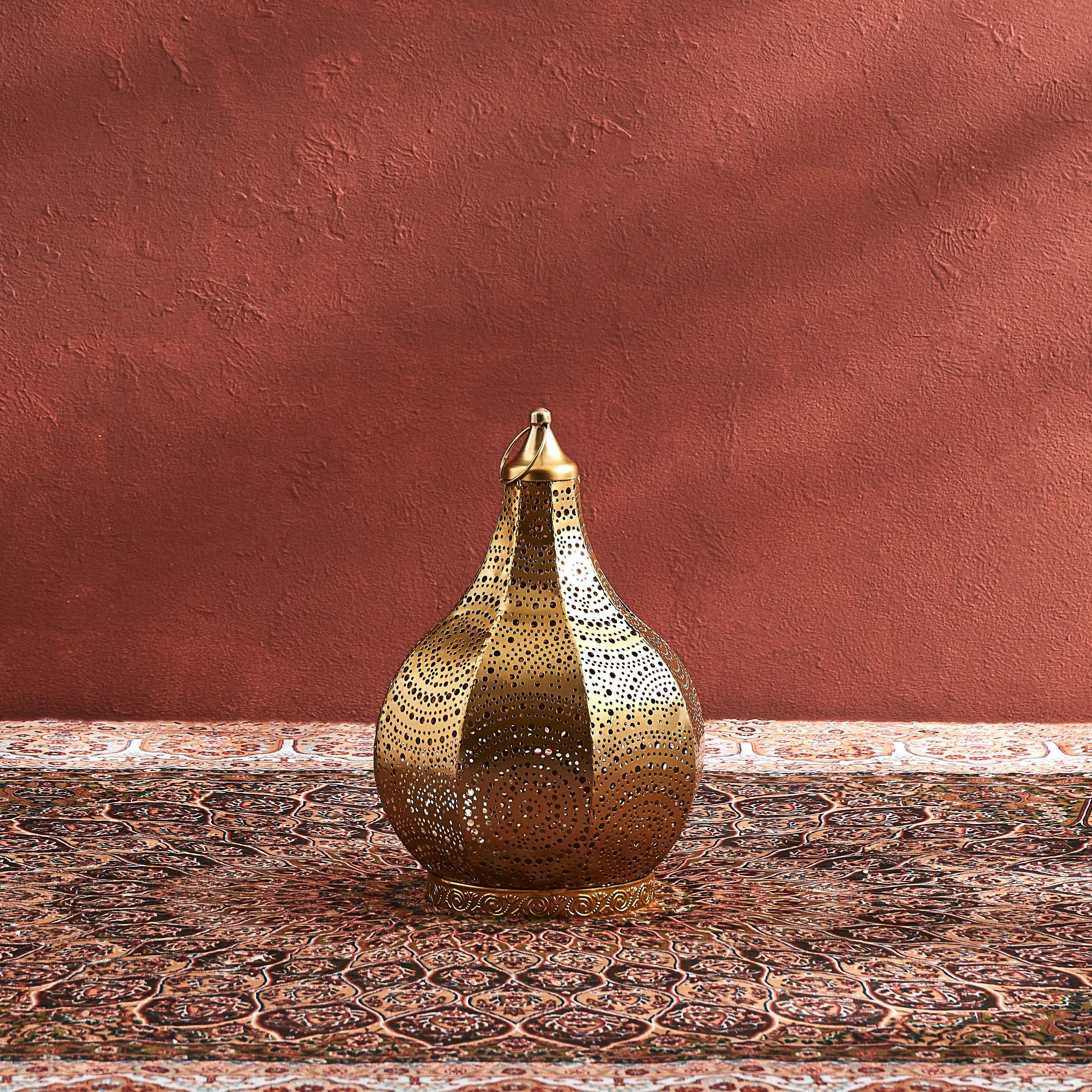 فانوس معدني بتصاميم مفرغة من نور- 22×22×36 سم-PROMO_HB_AE_B1G1_250925-image-2
