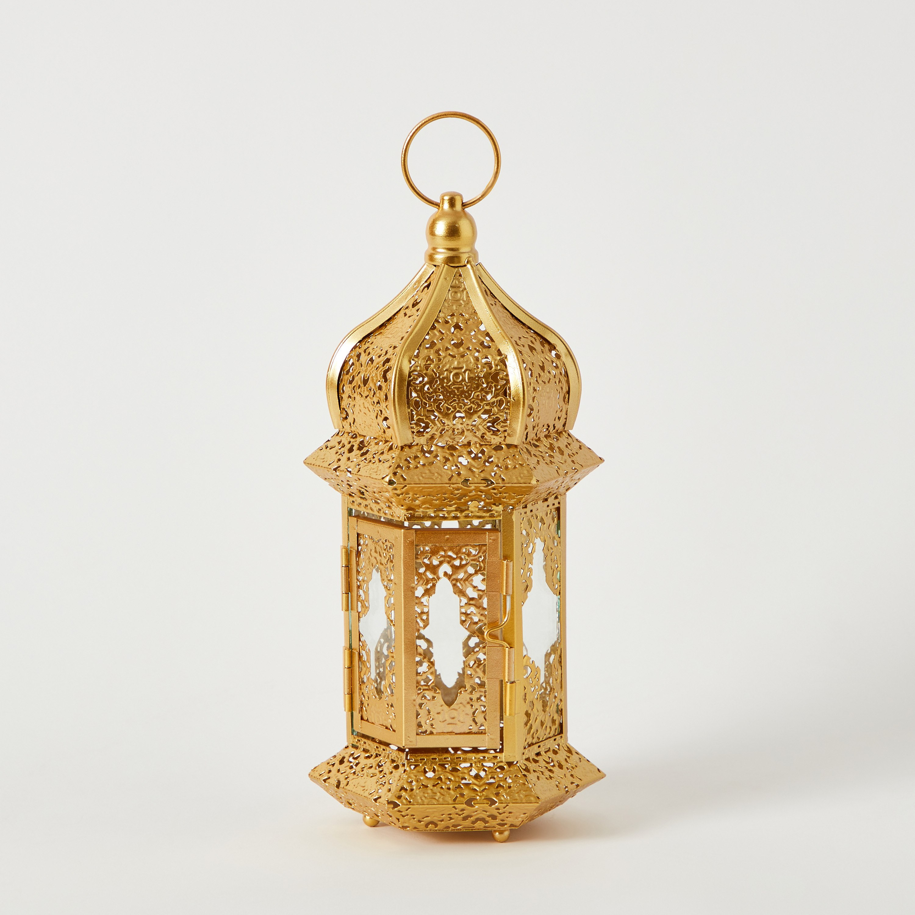 فانوس معدني من نور - 12x10x23 سم-hbxdecorandfurnishings-homeaccessories-lanterns-image-5