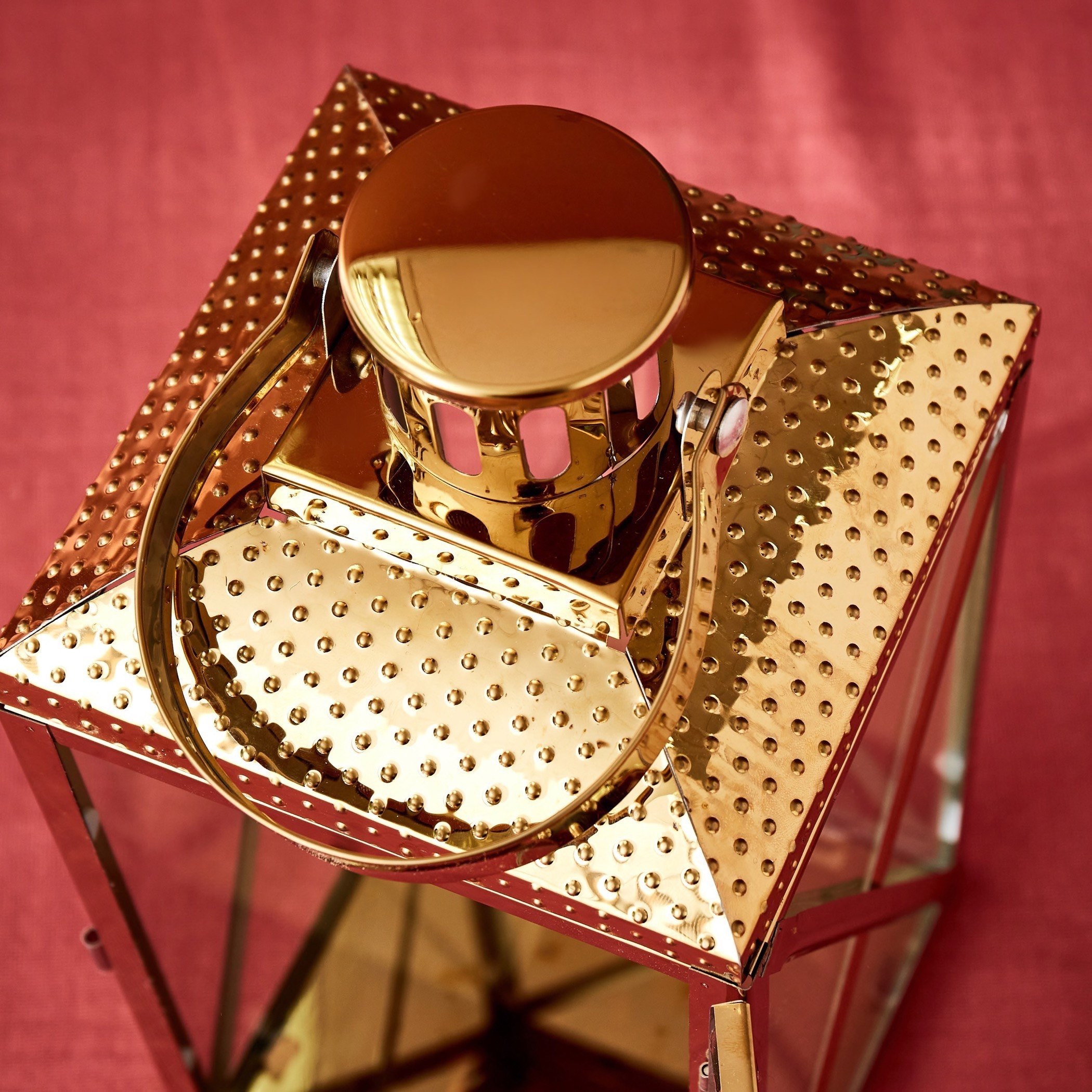 فانوس ستانليس ستيل من نور - 15x14x30 سم-hbxdecorandfurnishings-homeaccessories-lanterns-image-4