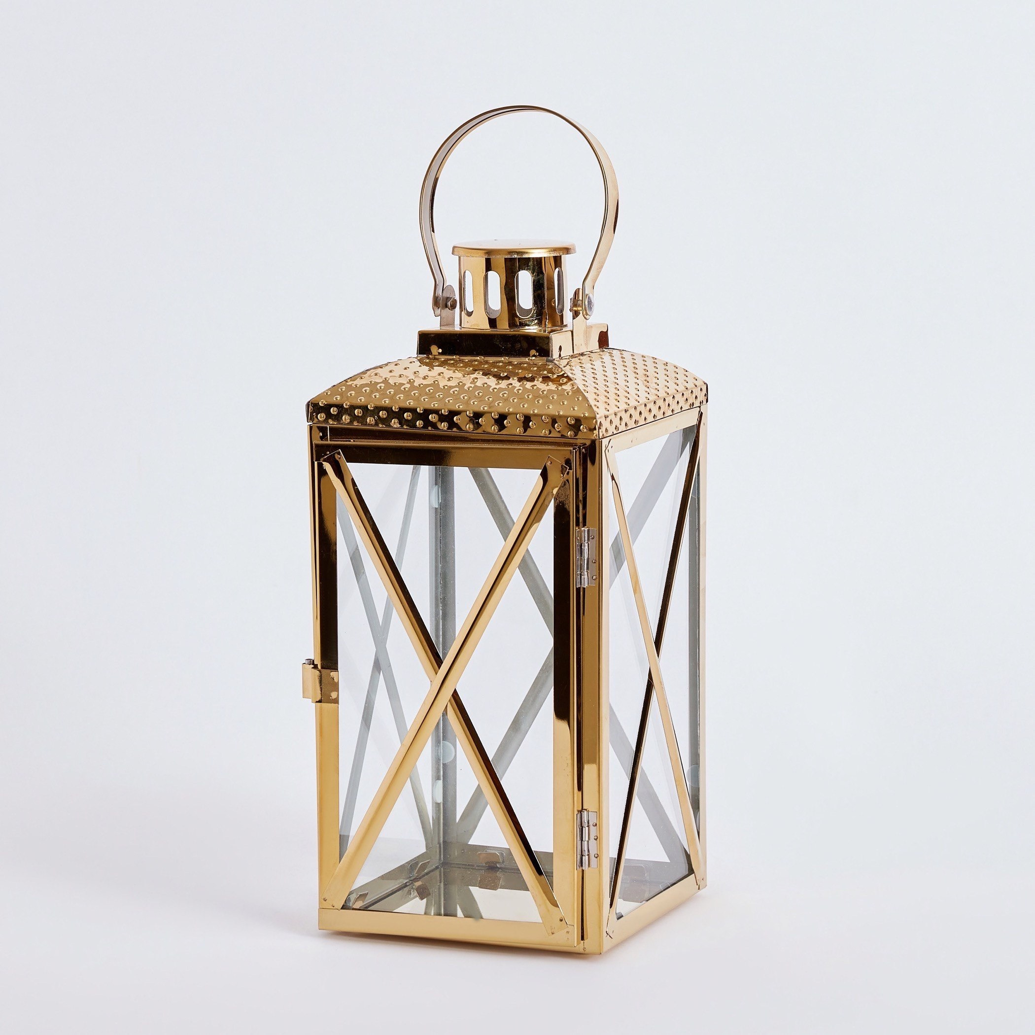 فانوس ستانليس ستيل من نور - 15x14x30 سم-hbxdecorandfurnishings-homeaccessories-lanterns-image-8