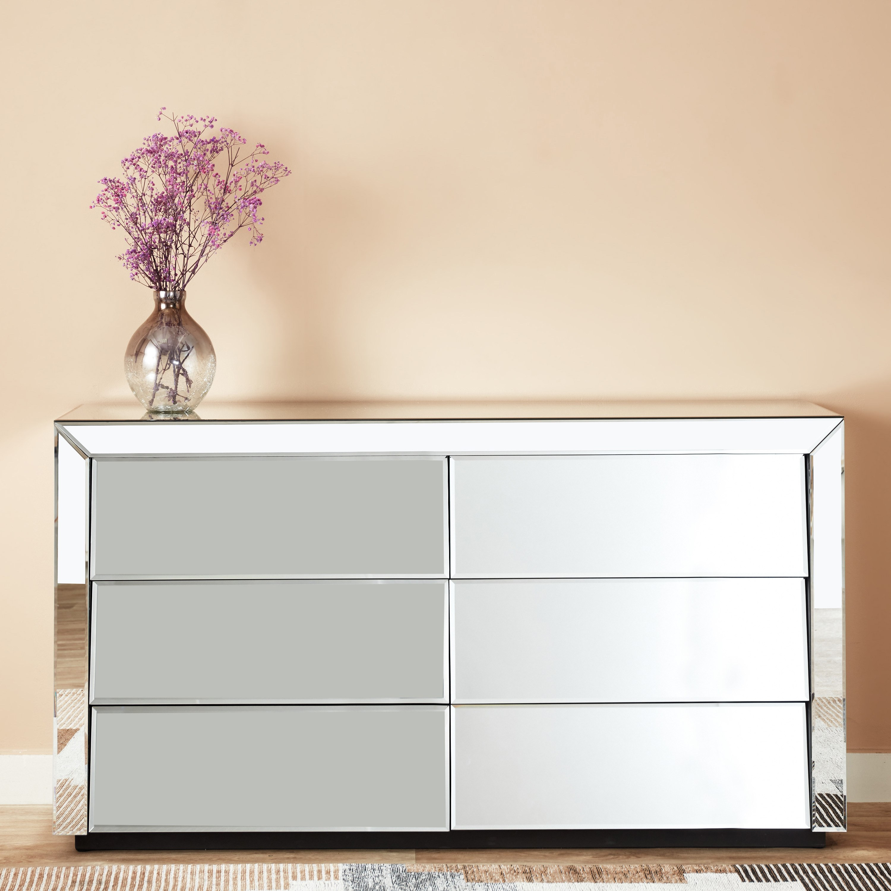 طاولة تزيين كبيرة 6 أدراج دون مرآة - تايلور رود من موڤو-hbxfurniture-dressersandchests-chestofdrawers-image-2