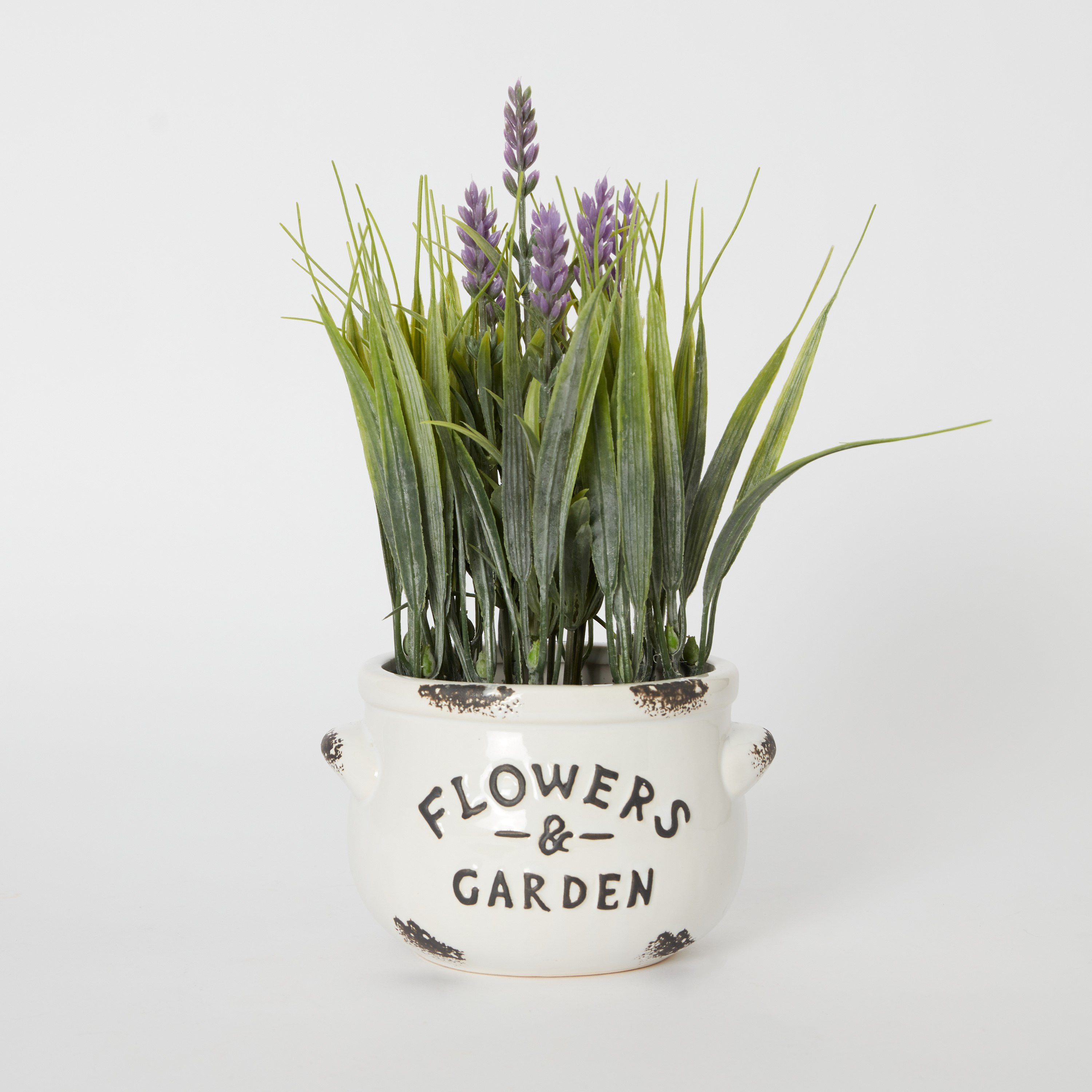 نبات خزامى بلاستيك في إناء زرع سيراميك من هالي - 28 سم-hbxdecorandfurnishings-homeaccessories-artificialflowersandplants-image-6
