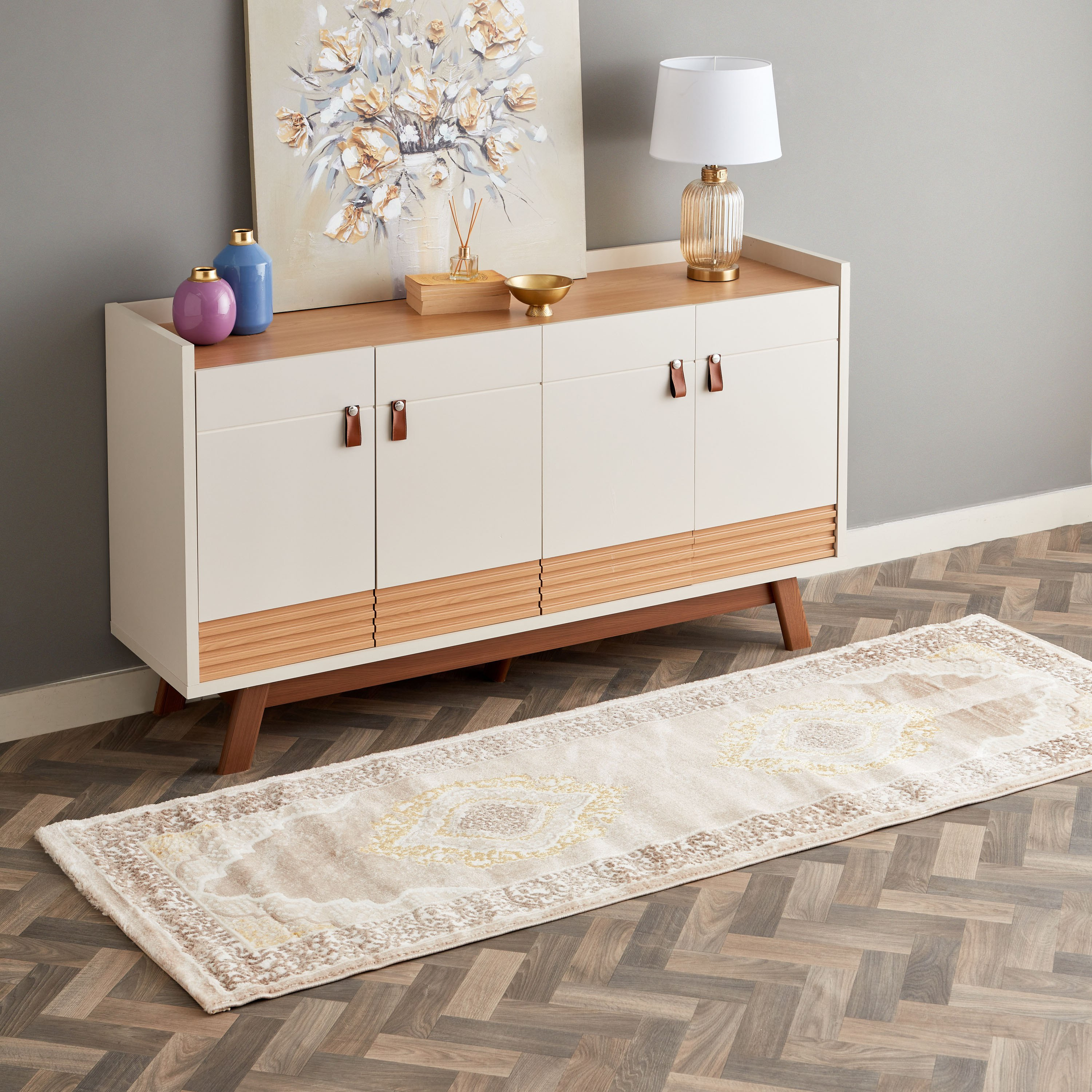 سجادة بولي بروبلين مقاومة للبقع من صوفيا - 80x230 سم-hbxdecorandfurnishings-floorcoverings-rugs-image-1