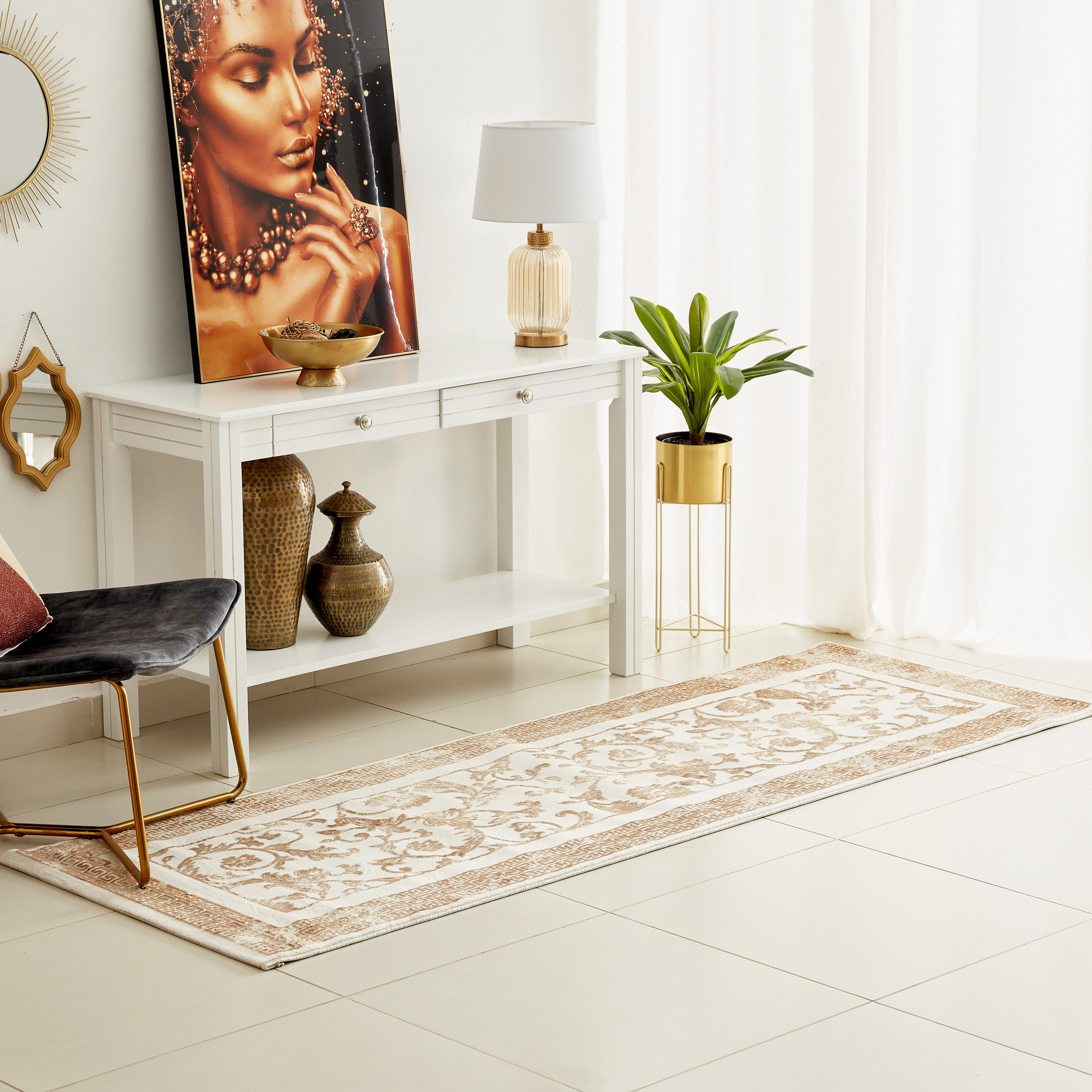 سجادة بولي بروبلين مقاومة للبقع من جوديفا - 80x230 سم-hbxdecorandfurnishings-floorcoverings-rugs-image-1