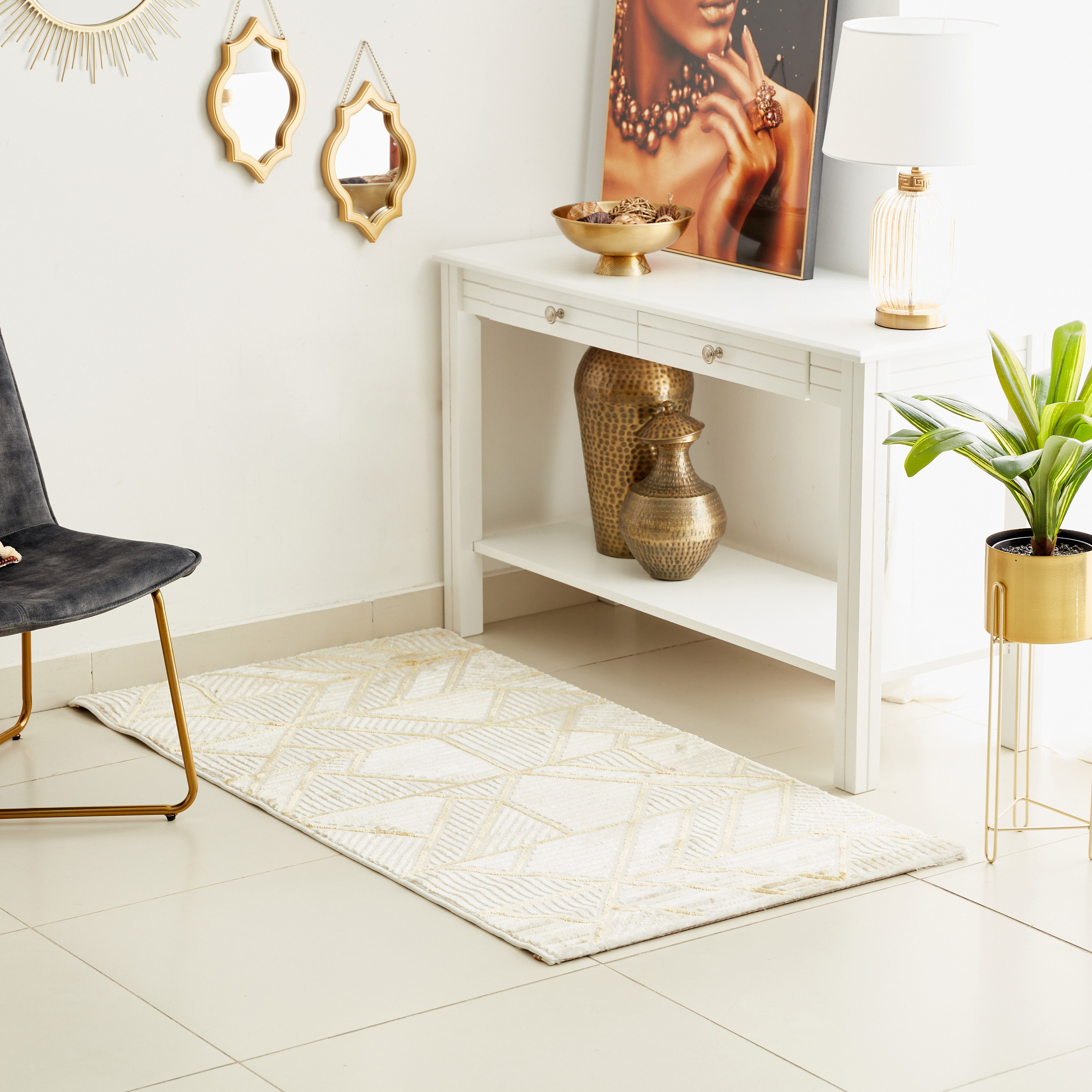 سجادة بولي بروبلين مقاومة للبقع من فيرا - 80x230 سم-hbxdecorandfurnishings-floorcoverings-rugs-image-1