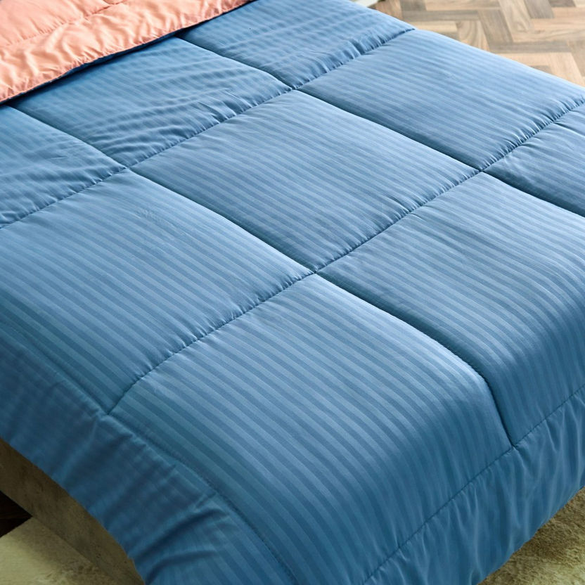 Bristol 3-Piece Twin Microfiber Reversible Comforter Set - 160x220 cm-Comforter Sets-image-2