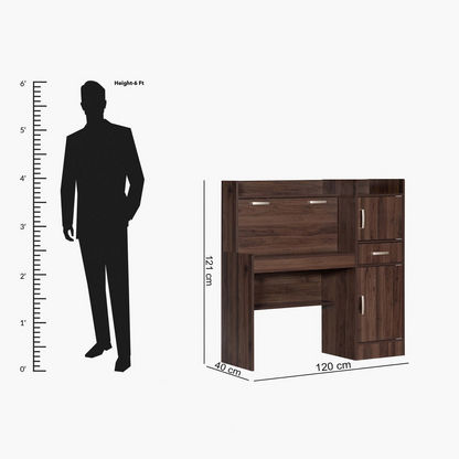 Cooper 1-Drawer Study Desk with 2 Doors
