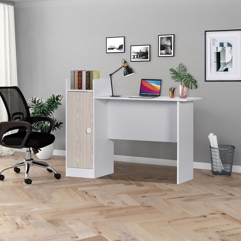 Vanilla Study Desk with Door-Desks-image-0