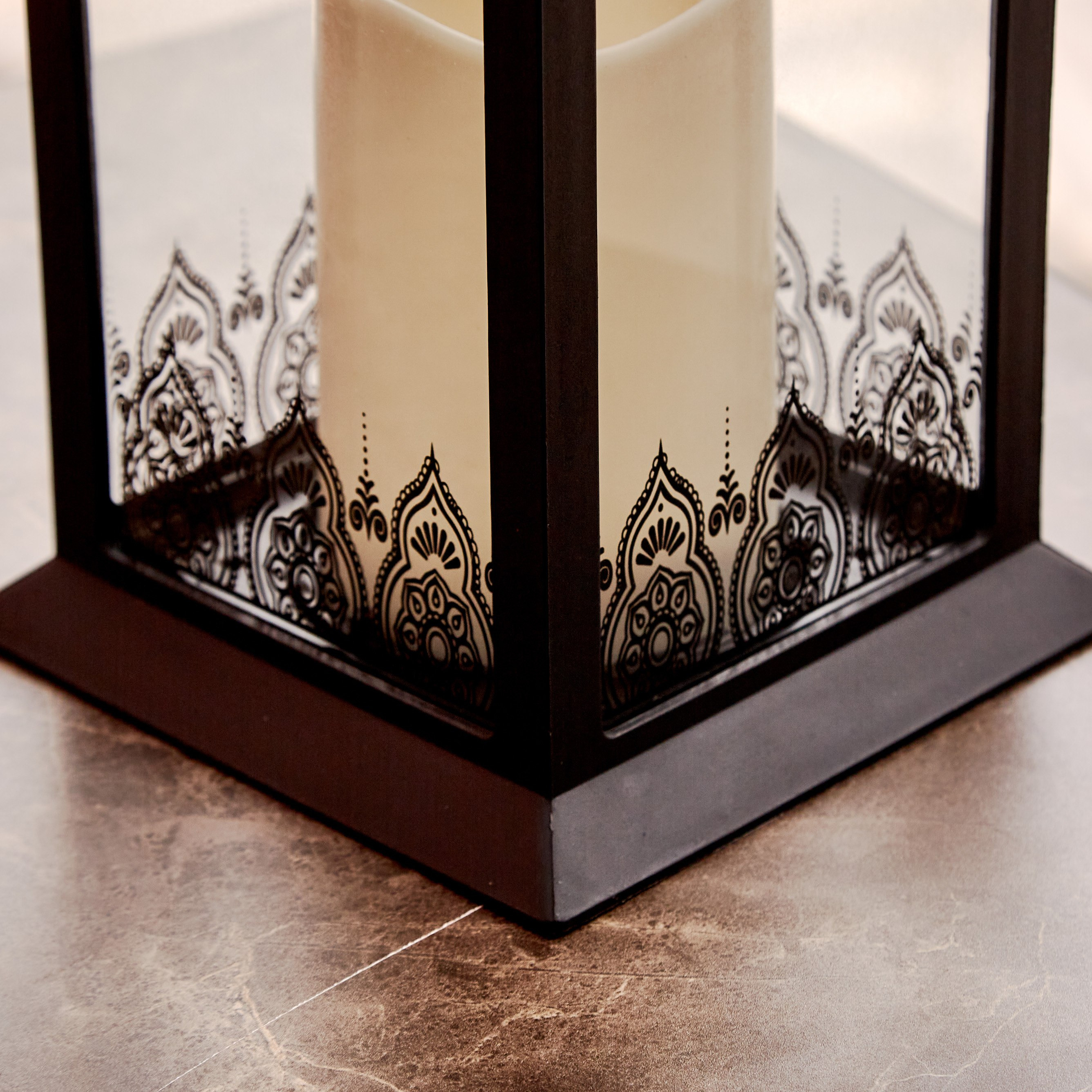 Orla Plastic LED Lantern - 14x14x30 cm-hbxdiningroom-lighting-decorativesandstringlights-image-4