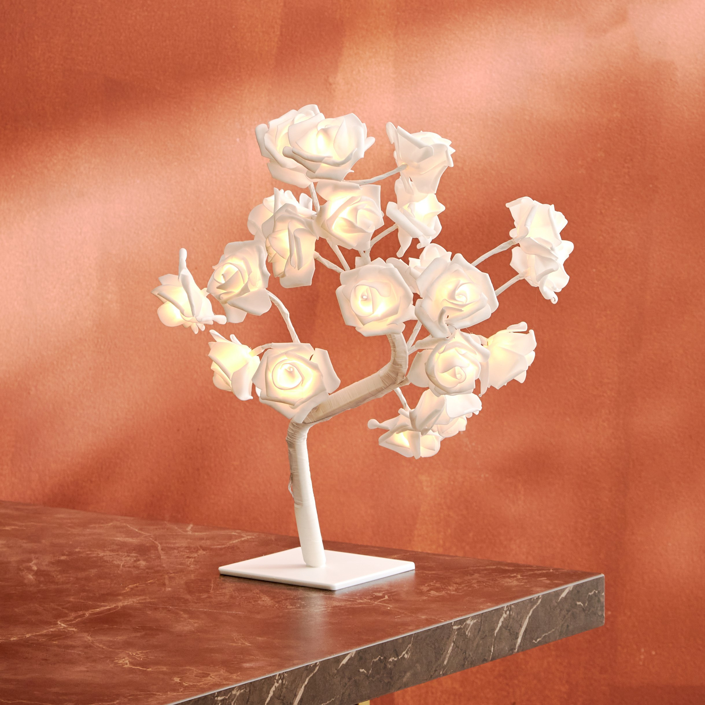 إضاءة بتصميم شجرة ورد بـ20 لمبة إل إي دي من أورلا - 25x5.5x39 سم-hbxhomeware-lighting-decorativesandstringlights-image-2