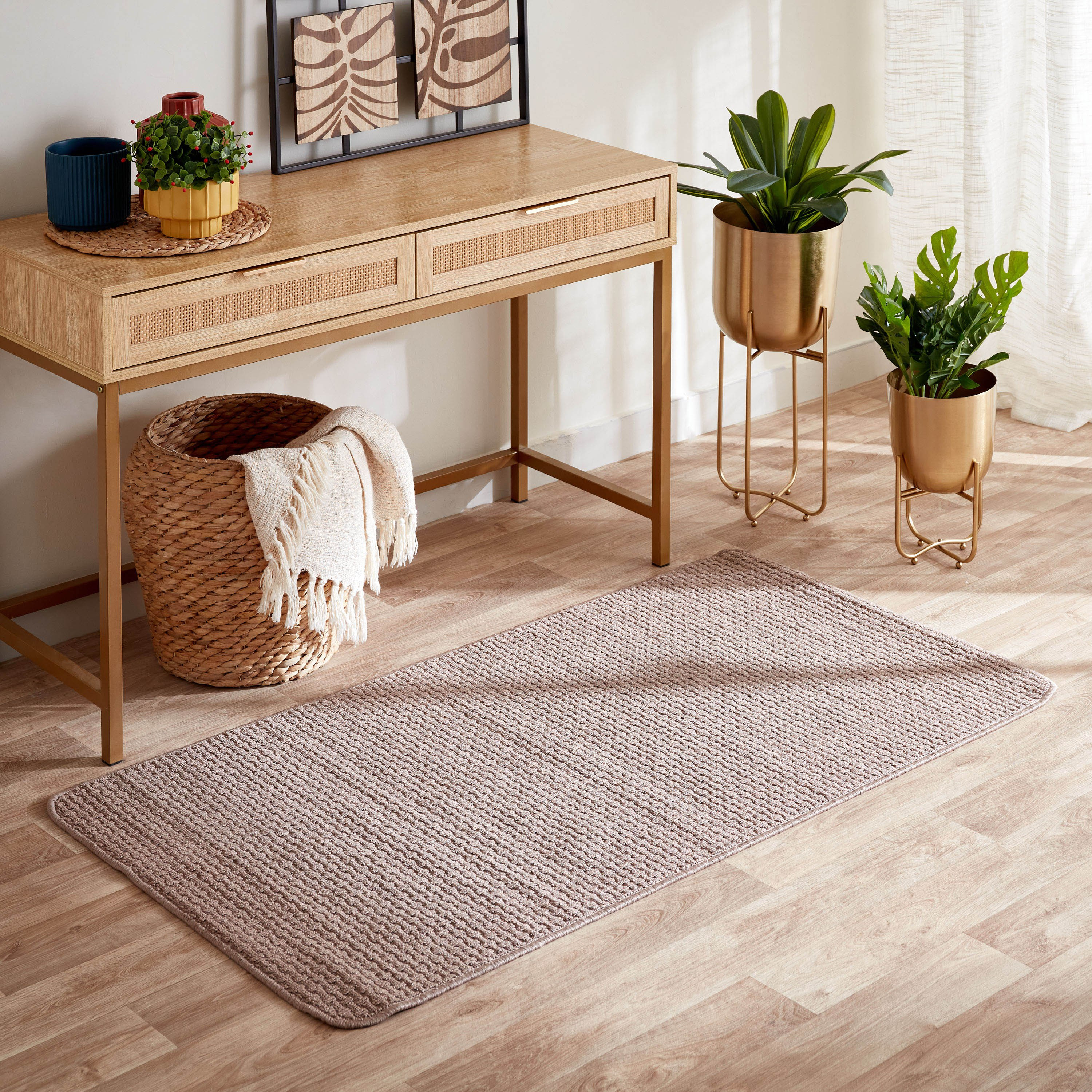 Chloe Anti-Skid Polypropylene Rug - 80x150 cm-hbxdecorandfurnishings-floorcoverings-rugs-image-1