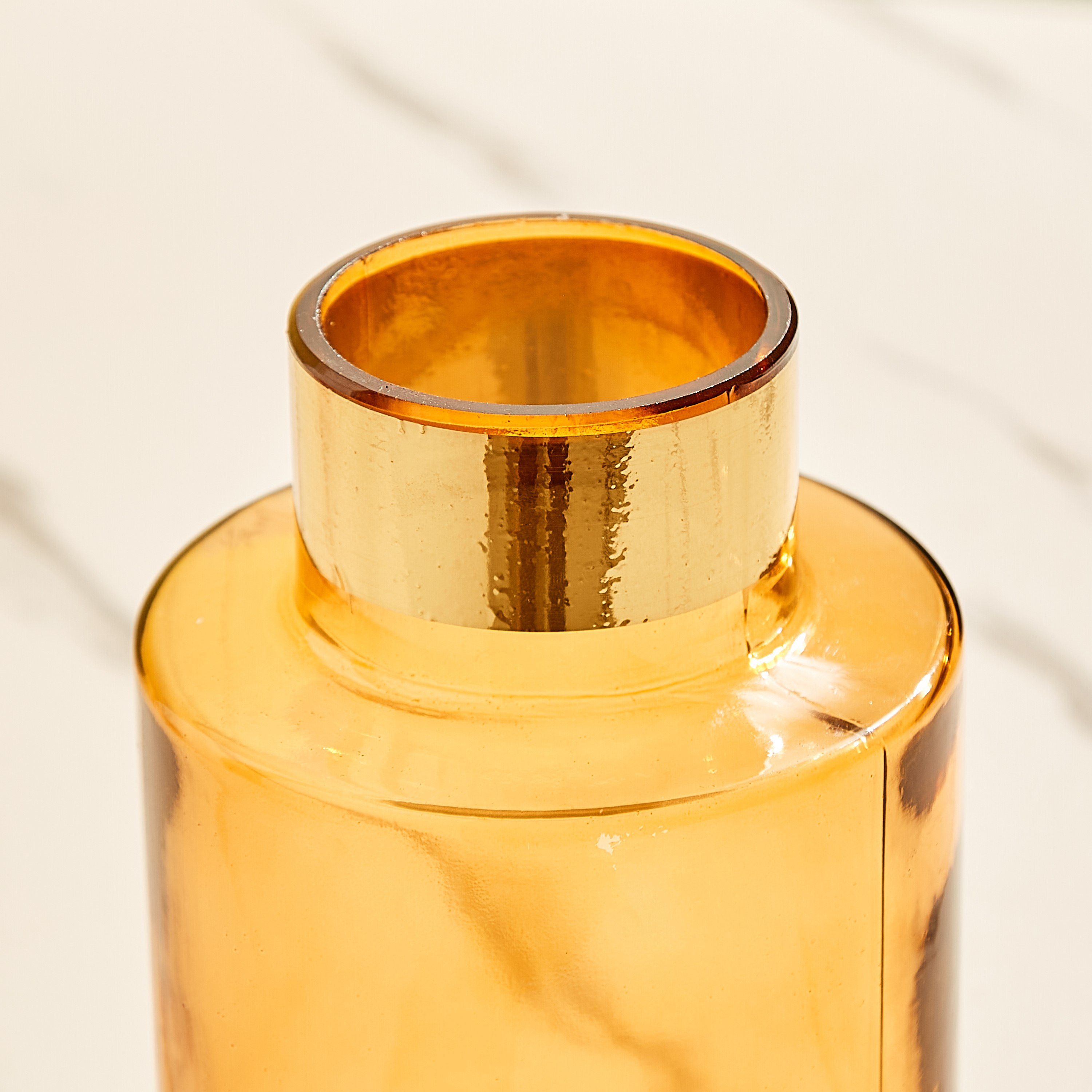 Ayra Vase with Metallic Neck - 12x12x22.5 cm-hbxbedroom-decorandaccessories-vases-image-2
