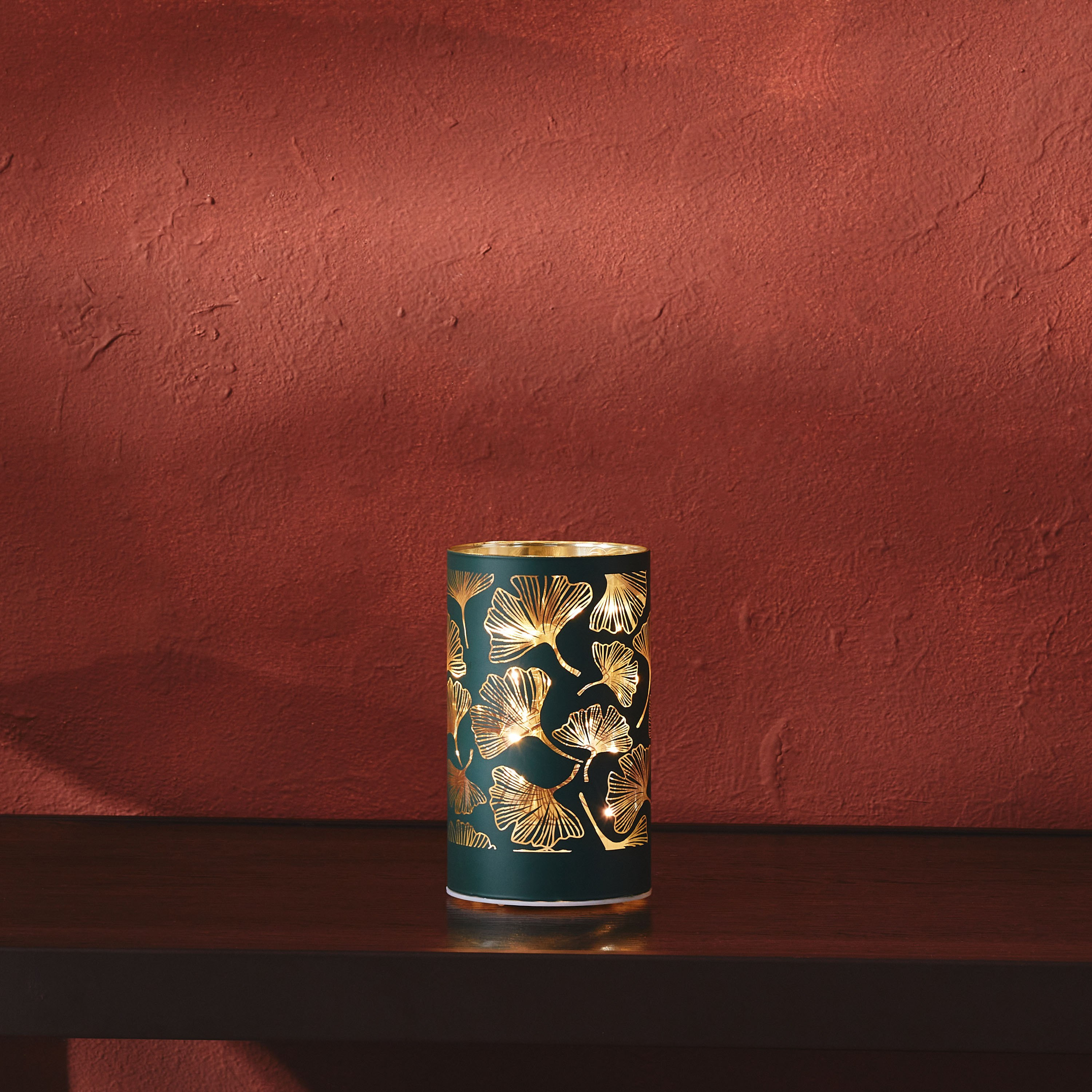 Ayra LED Cylindrical Ginkgo Stand - 9x9x15 cm-hbxdiningroom-lighting-decorativesandstringlights-image-1