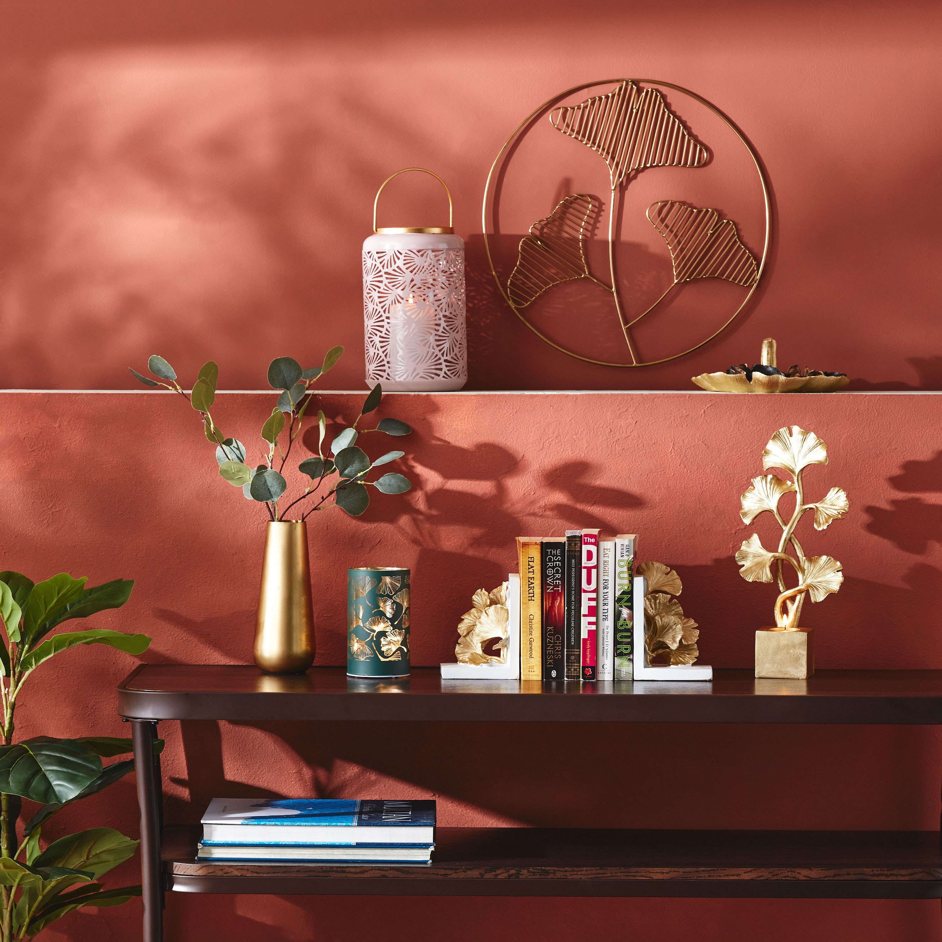 Ayra LED Cylindrical Ginkgo Stand - 9x9x15 cm-hbxdiningroom-lighting-decorativesandstringlights-image-5