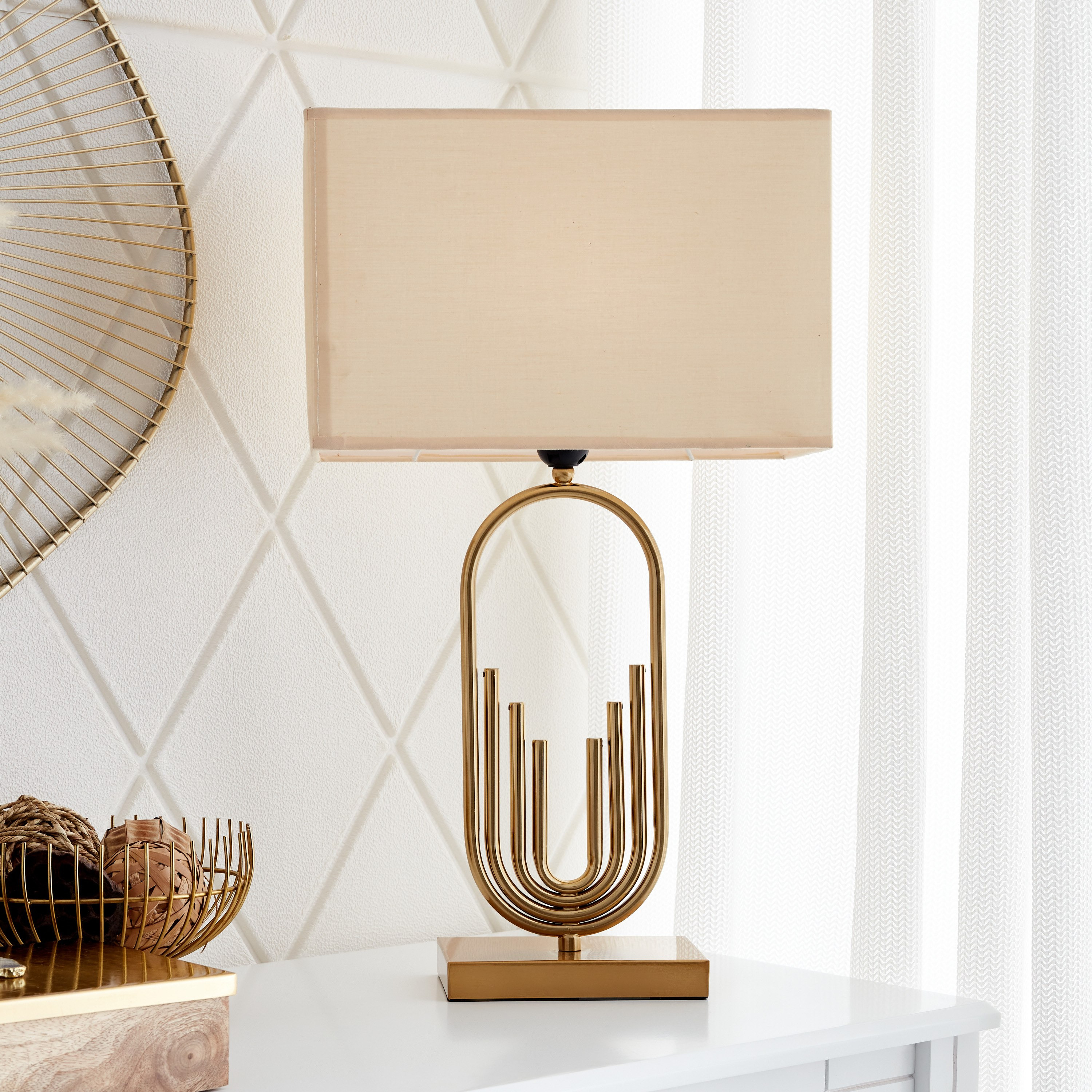مصباح طاولة معدني من كاليس - 34x20x58 سم-hbxlivingroom-lighting-tablelamps-image-1