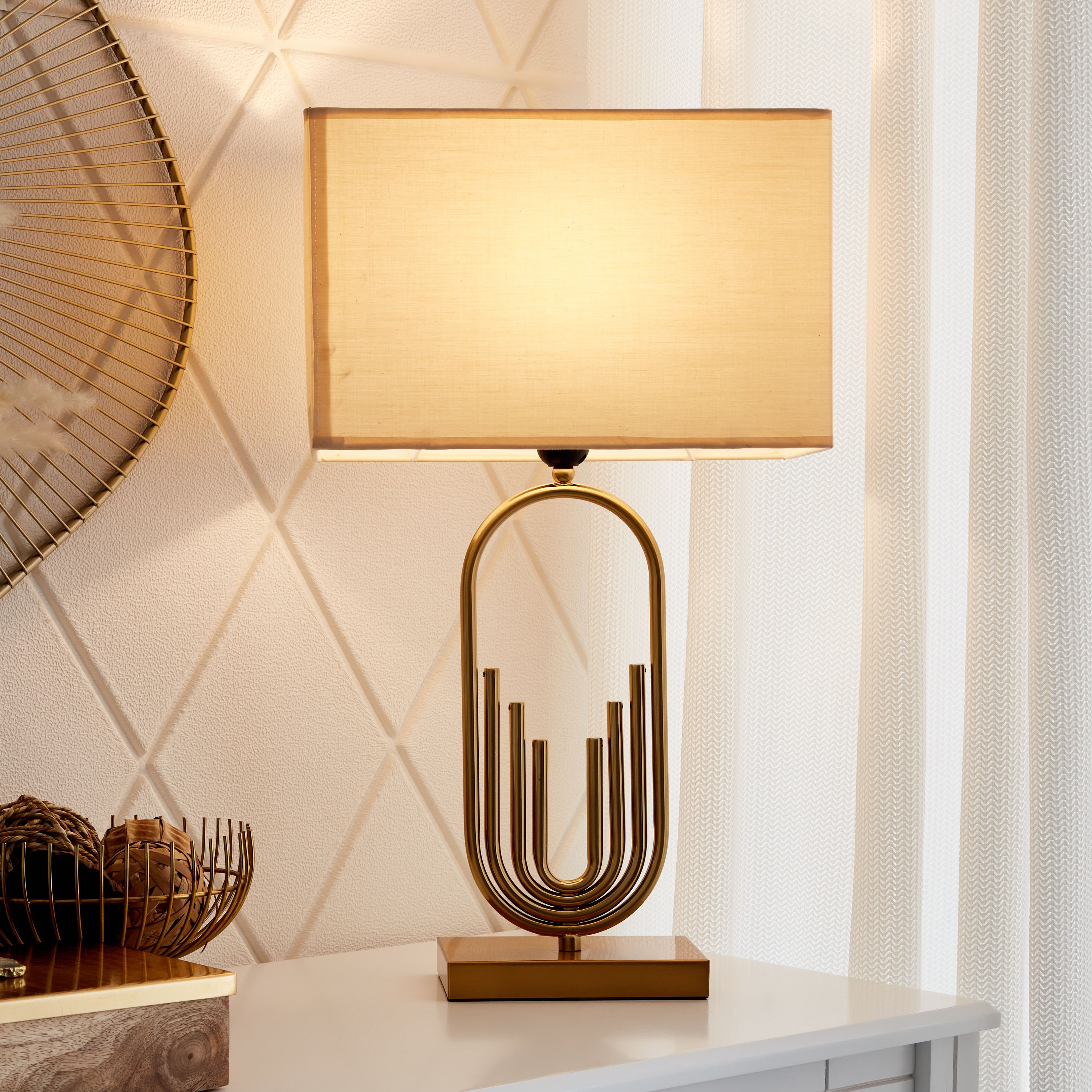 مصباح طاولة معدني من كاليس - 34x20x58 سم-hbxlivingroom-lighting-tablelamps-image-2