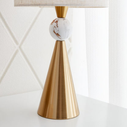 Calice Table Lamp with Steel Base - 23x23x47 cm