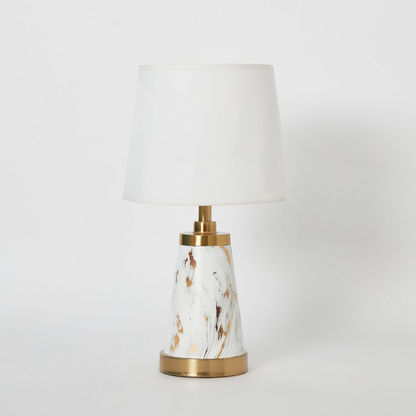 Calice Table Lamp with Ceramic Base - 26x26x46 cms