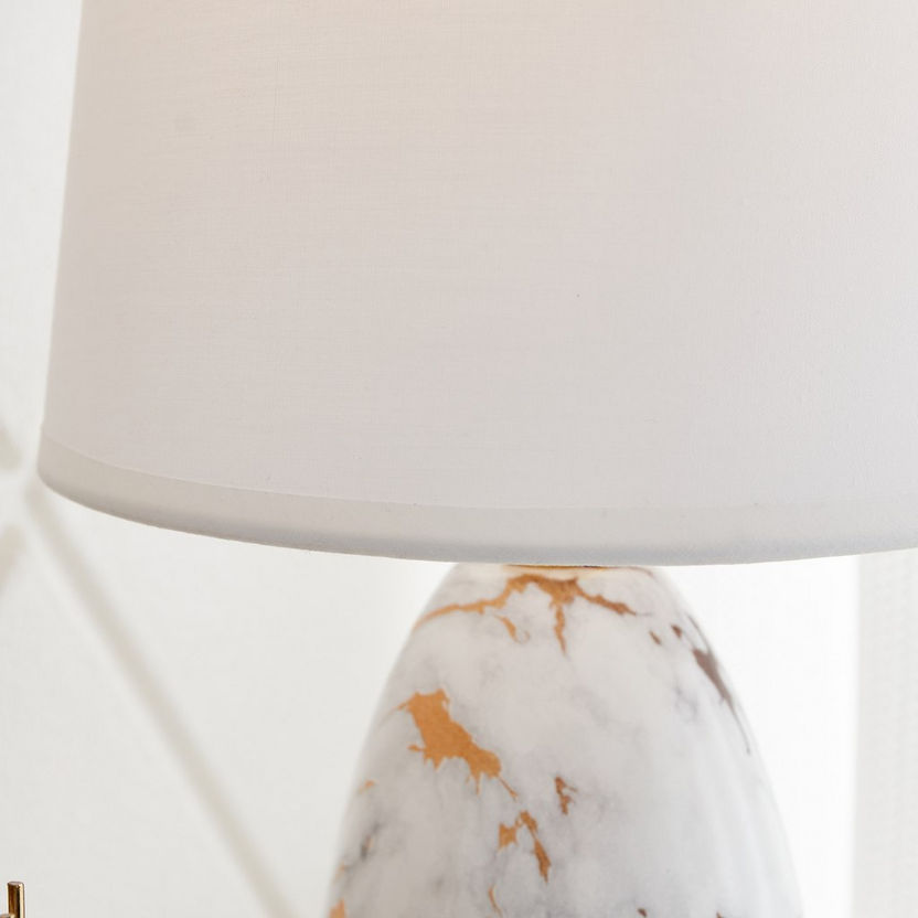 Calice Table Lamp with Ceramic Base - 21x21x32 cm-Table Lamps-image-2
