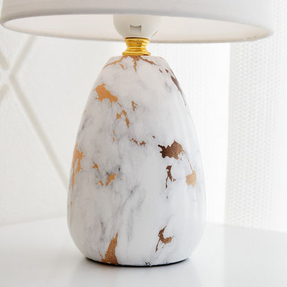 Calice Table Lamp with Ceramic Base - 21x21x32 cms
