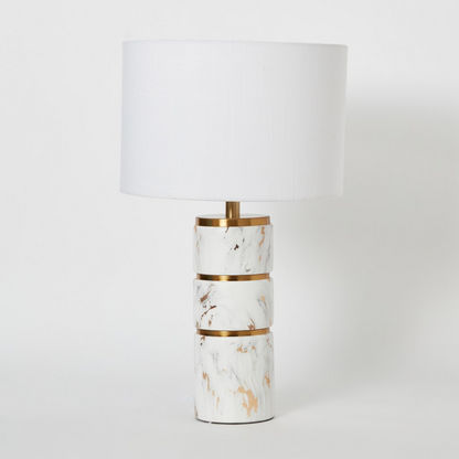 Calice Table Lamp with Ceramic Base - 31x31x51 cms