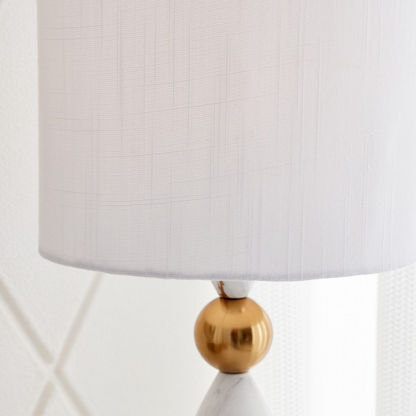Calice Table Lamp with Ceramic Base - 23x23x45 cms