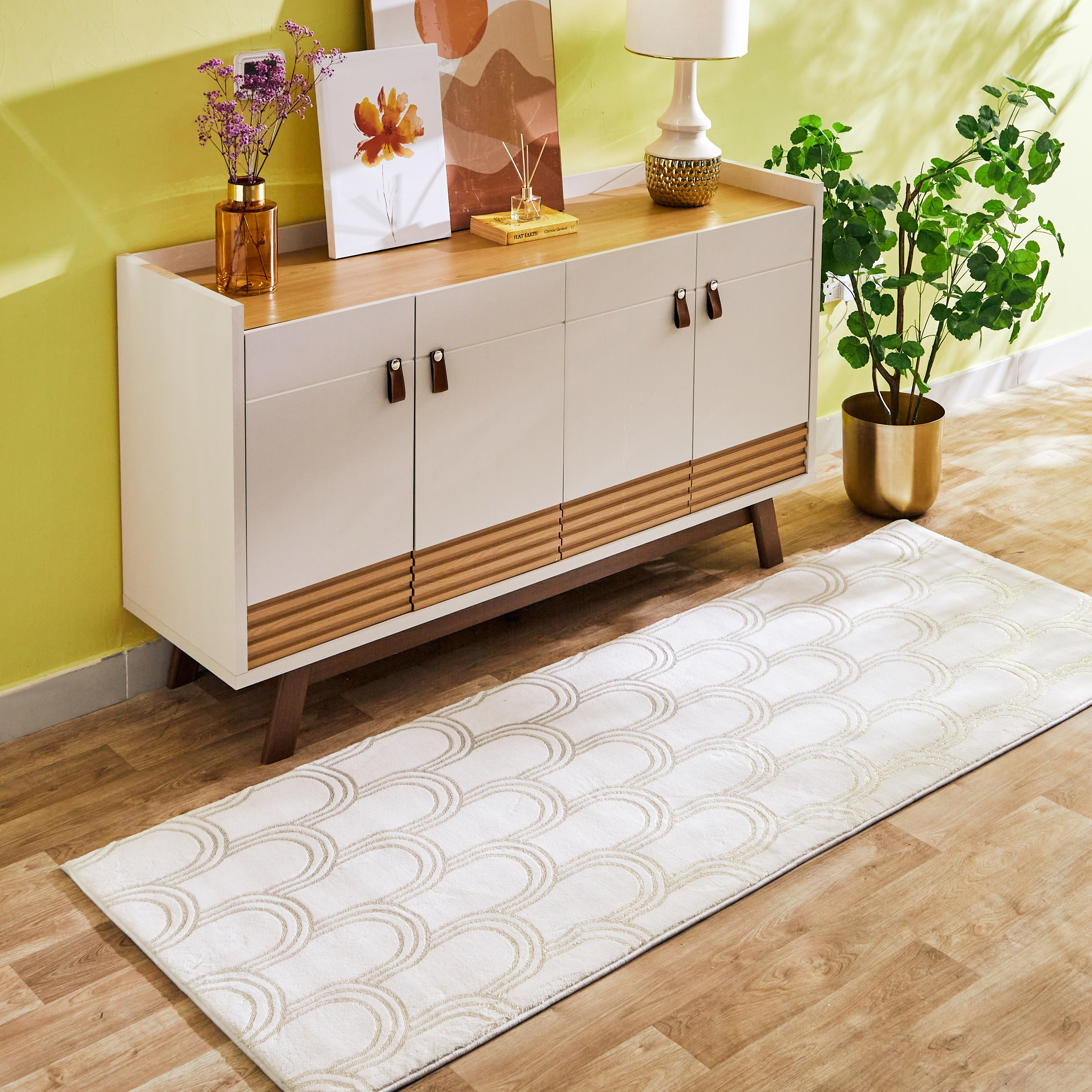 سجادة بطبعات من أمبريدج - 80x230 سم-hbxdecorandfurnishings-floorcoverings-rugs-image-1