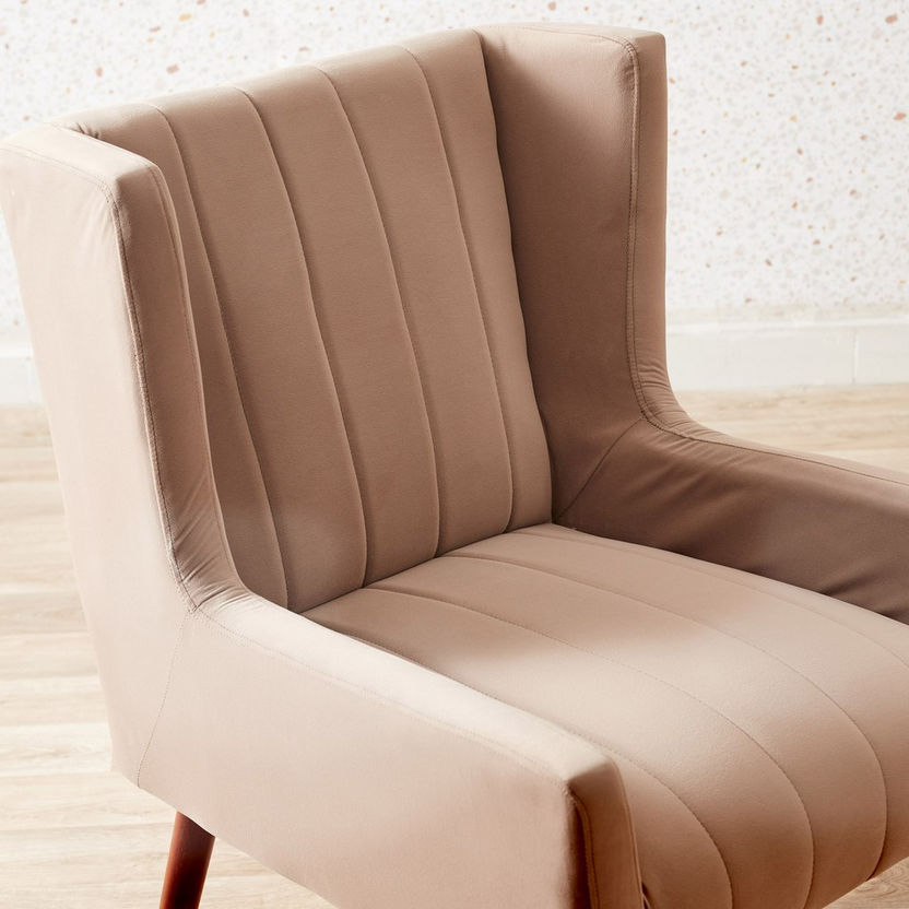 Ontario Velvet Wing Chair-Easy Chairs-image-3