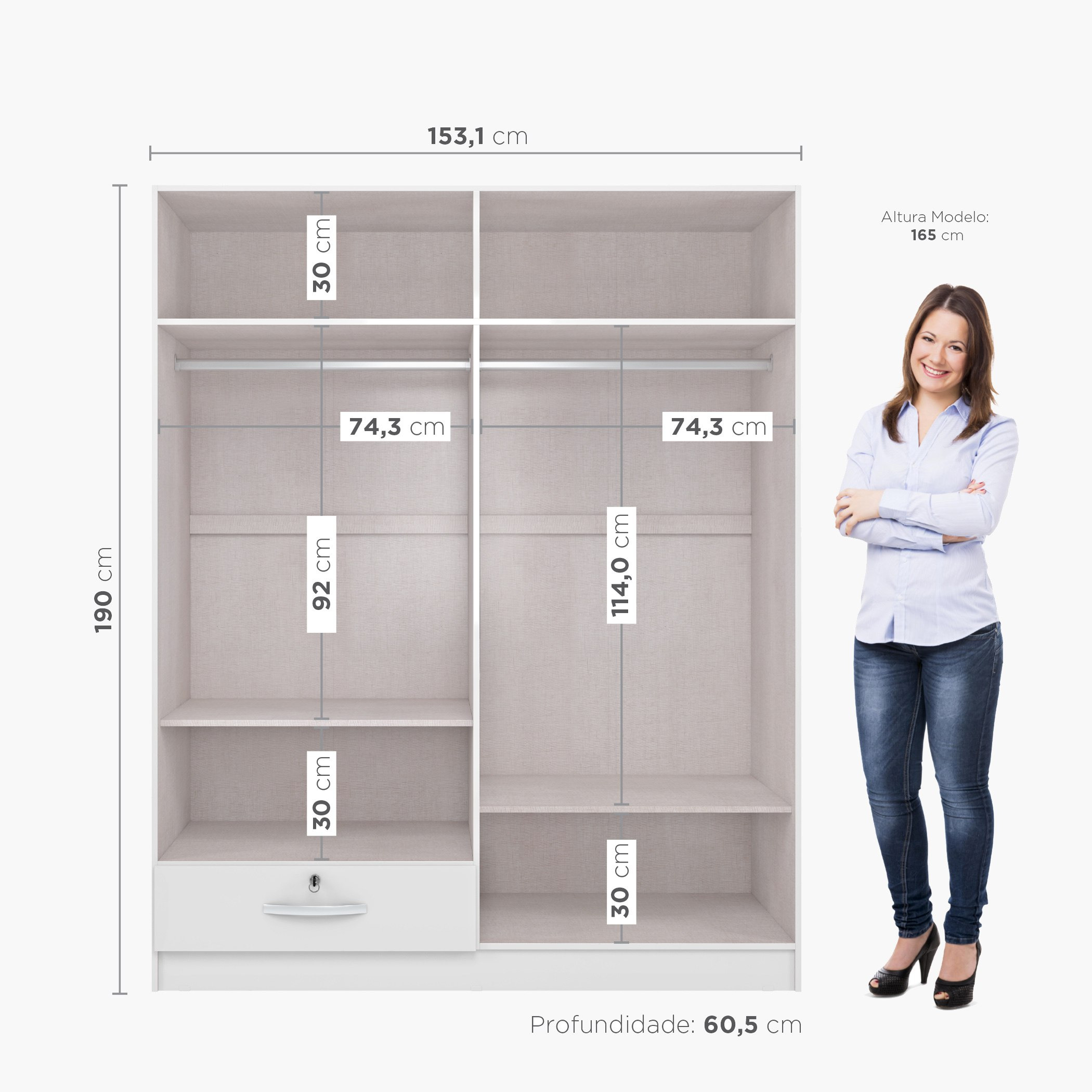 Movo Klara 4-Door 1-Drawer High Gloss Wardrobe with Mirror and Lock-hbxfurniture-wardrobes-image-12