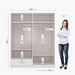 Klara 4-Door High Gloss Wardrobe with Drawer and Mirror-Wardrobes-thumbnailMobile-11