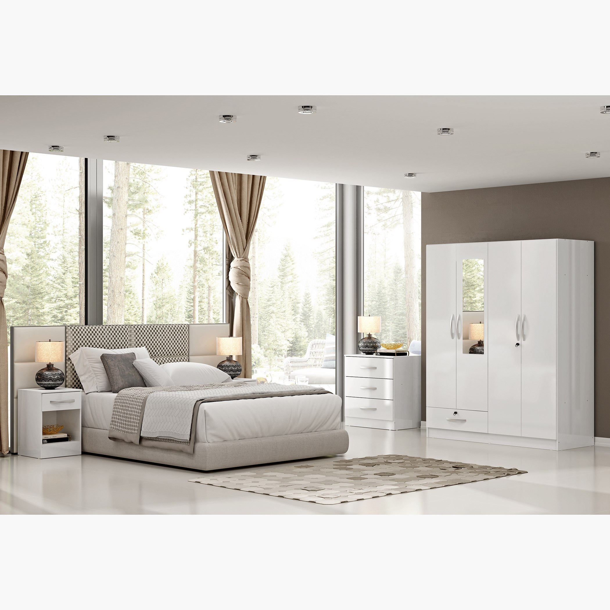 Modern gloss deals wardrobes