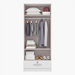Klara 2-Door High Gloss Wardrobe with Drawer and Mirror-Wardrobes-thumbnail-5