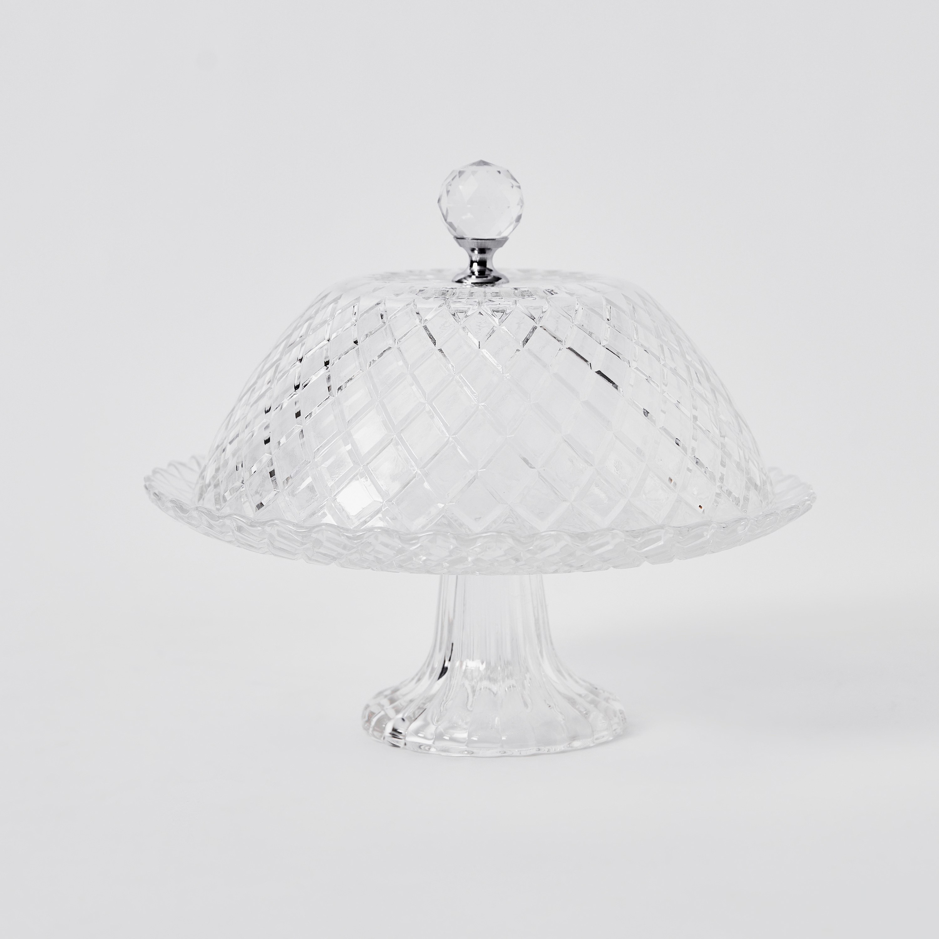 حامل تقديم كيك زجاج بقبة من فيستيف - 20.5 سم-hbxdecorandfurnishings-tabletop-serveware-image-7