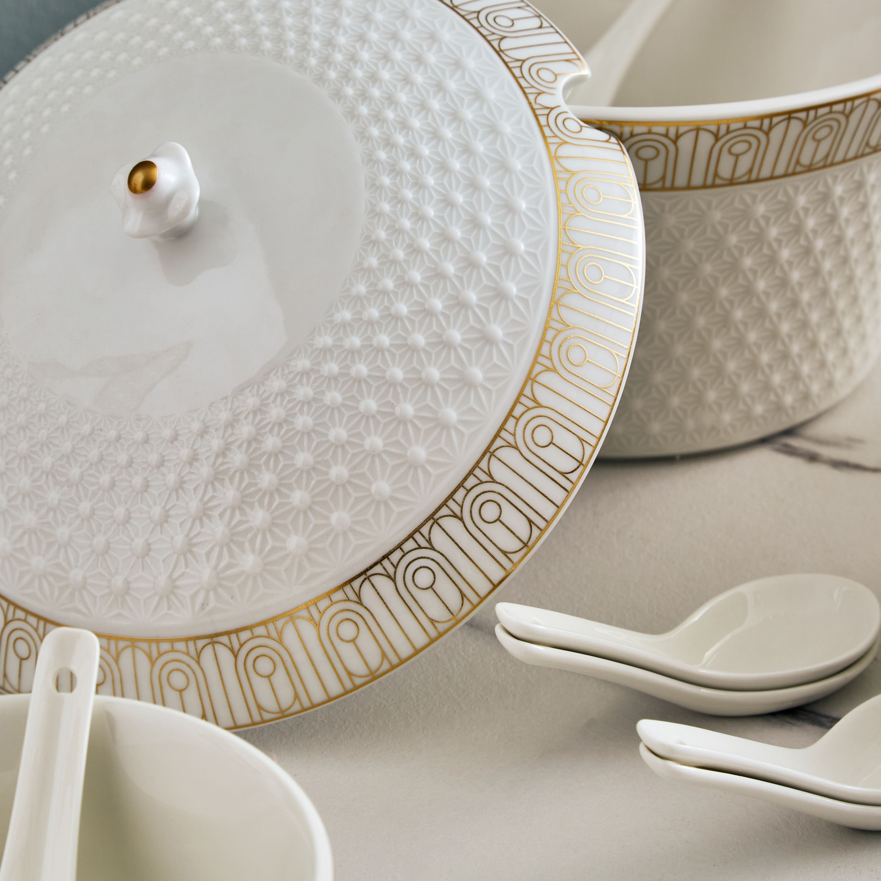 طقم تقديم شوربة مع حامل 15 قطعة من أمبريدج-hbxdecorandfurnishings-tabletop-serveware-image-3