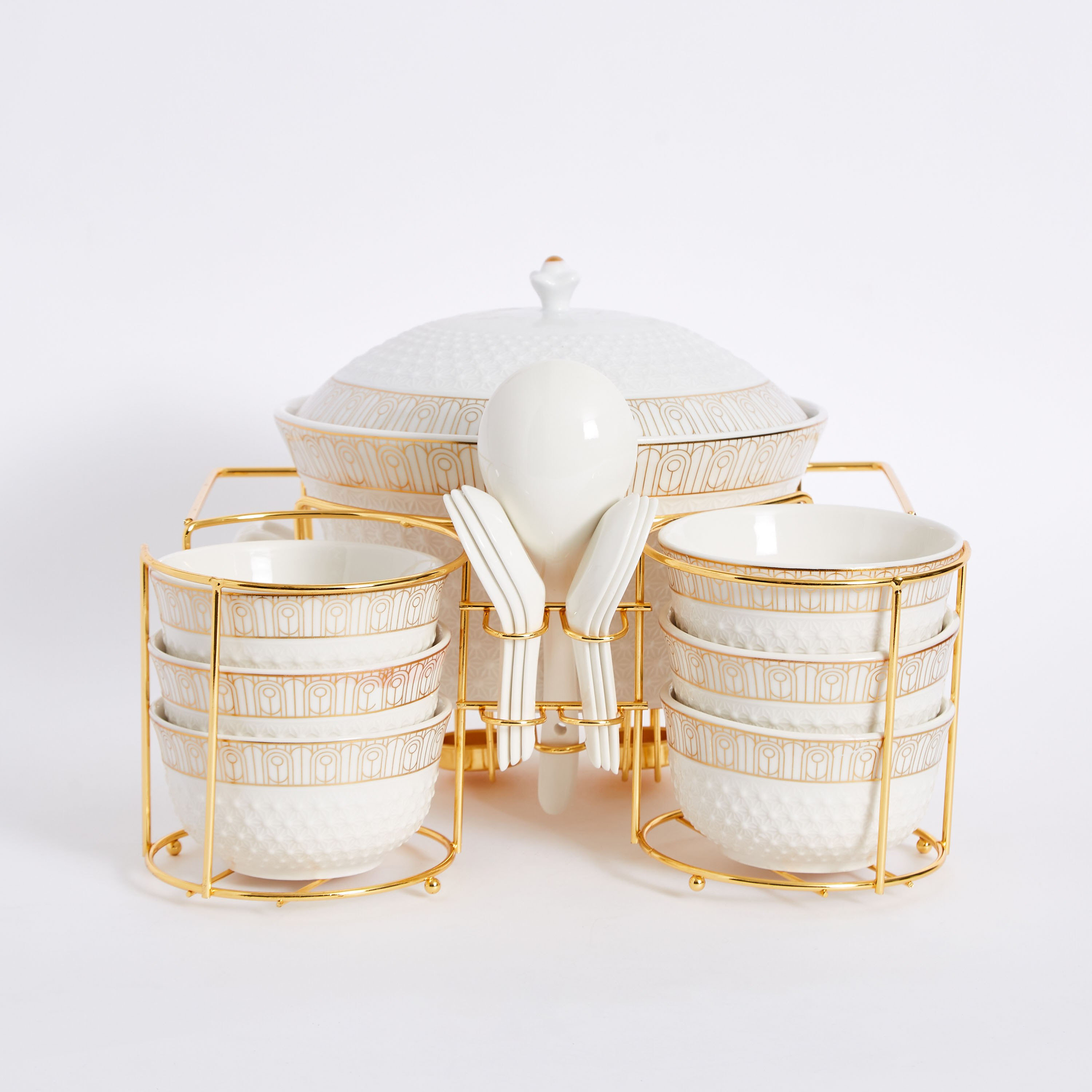 طقم تقديم شوربة مع حامل 15 قطعة من أمبريدج-hbxdecorandfurnishings-tabletop-serveware-image-7