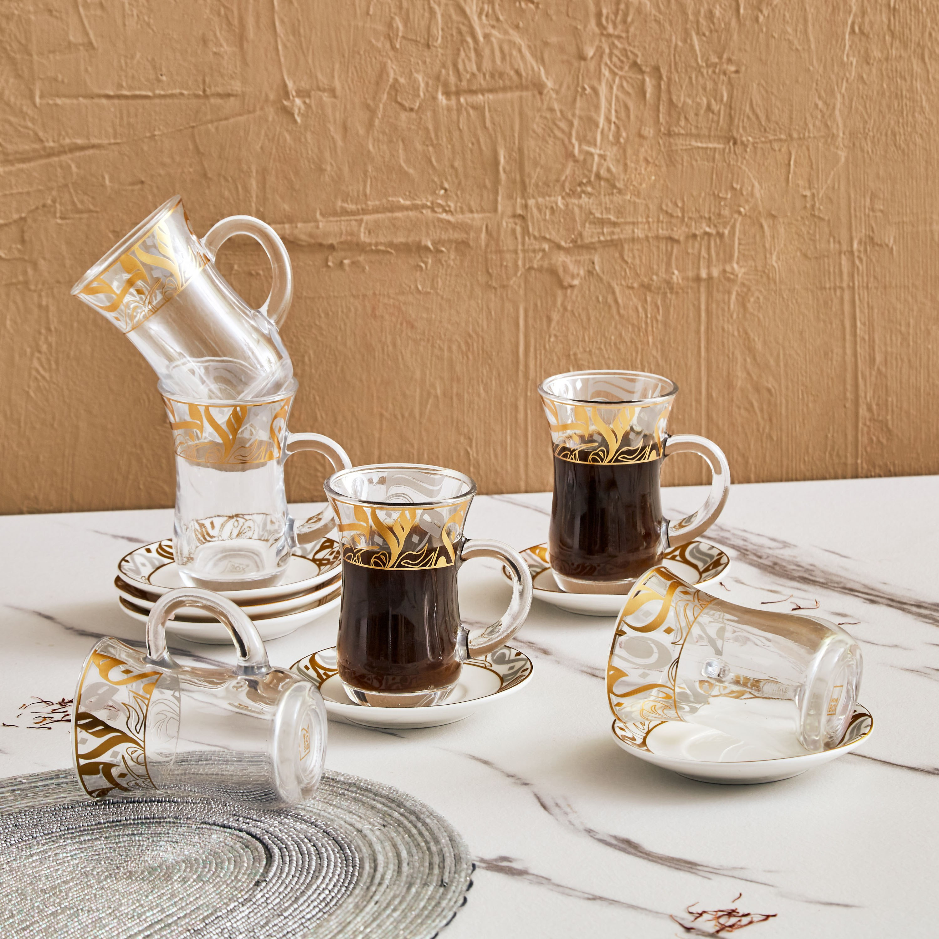 طقم استكانة 12 قطعة من كاليجرافي-hbxhomeware-diningandtabletop-coffeeandteasets-image-1