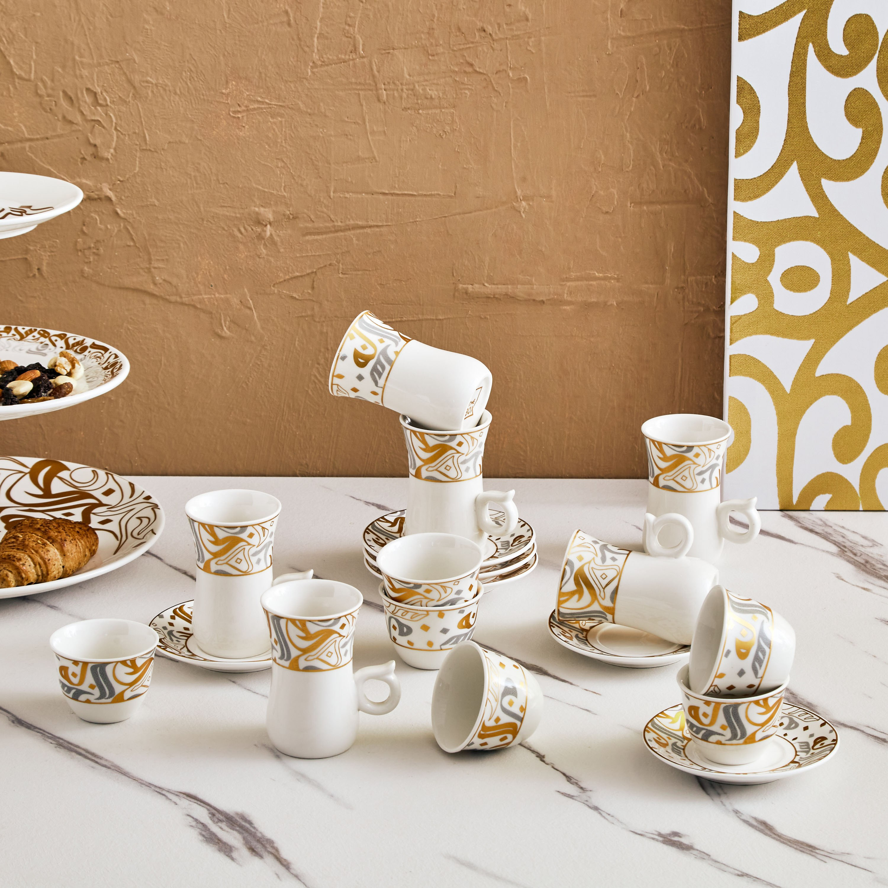 Calligraphy 18-Piece Istikan and Kahwa Cup Set-hbxhomeware-hbxkitchen-image-1