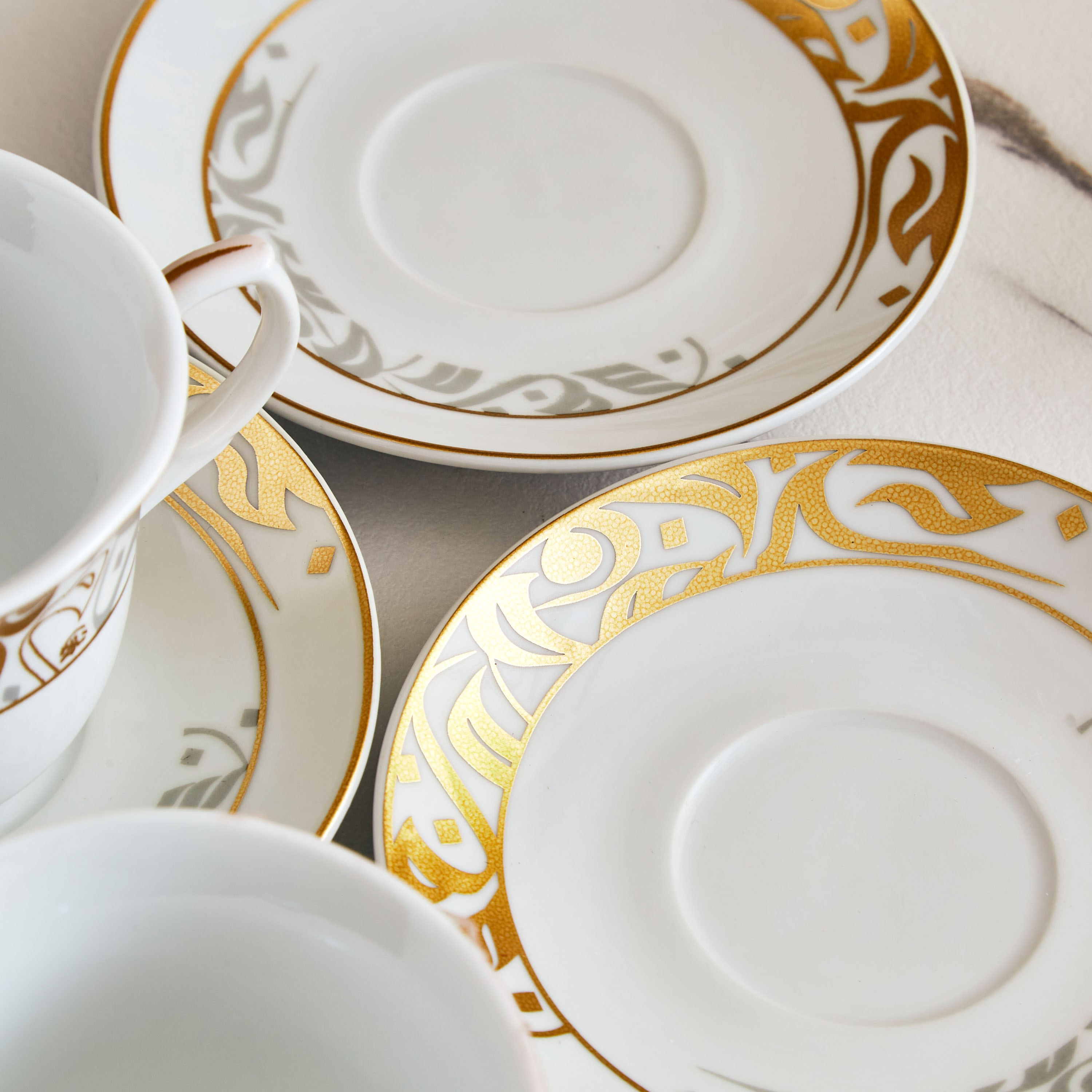 طقم فناجين وصحون مع حامل 13 قطعة من كاليجرافي-hbxhomeware-hbxkitchen-image-4