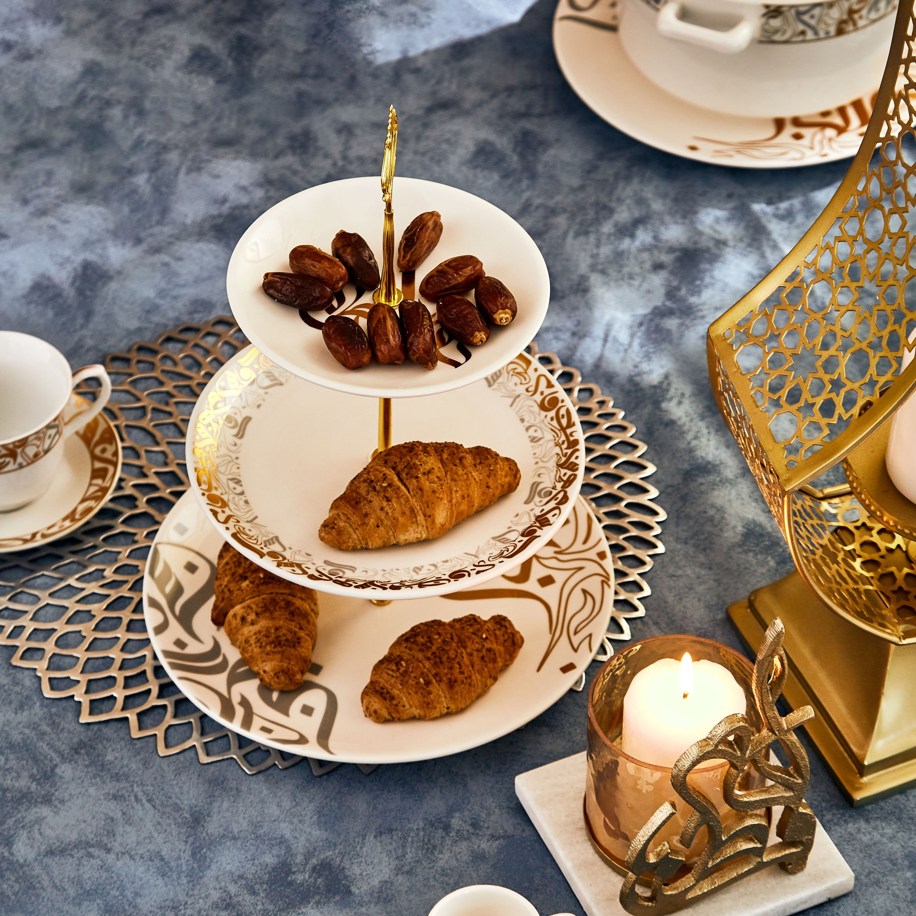 Calligraphy 3-Tier Serving Platter-hbxdecorandfurnishings-tabletop-serveware-image-4