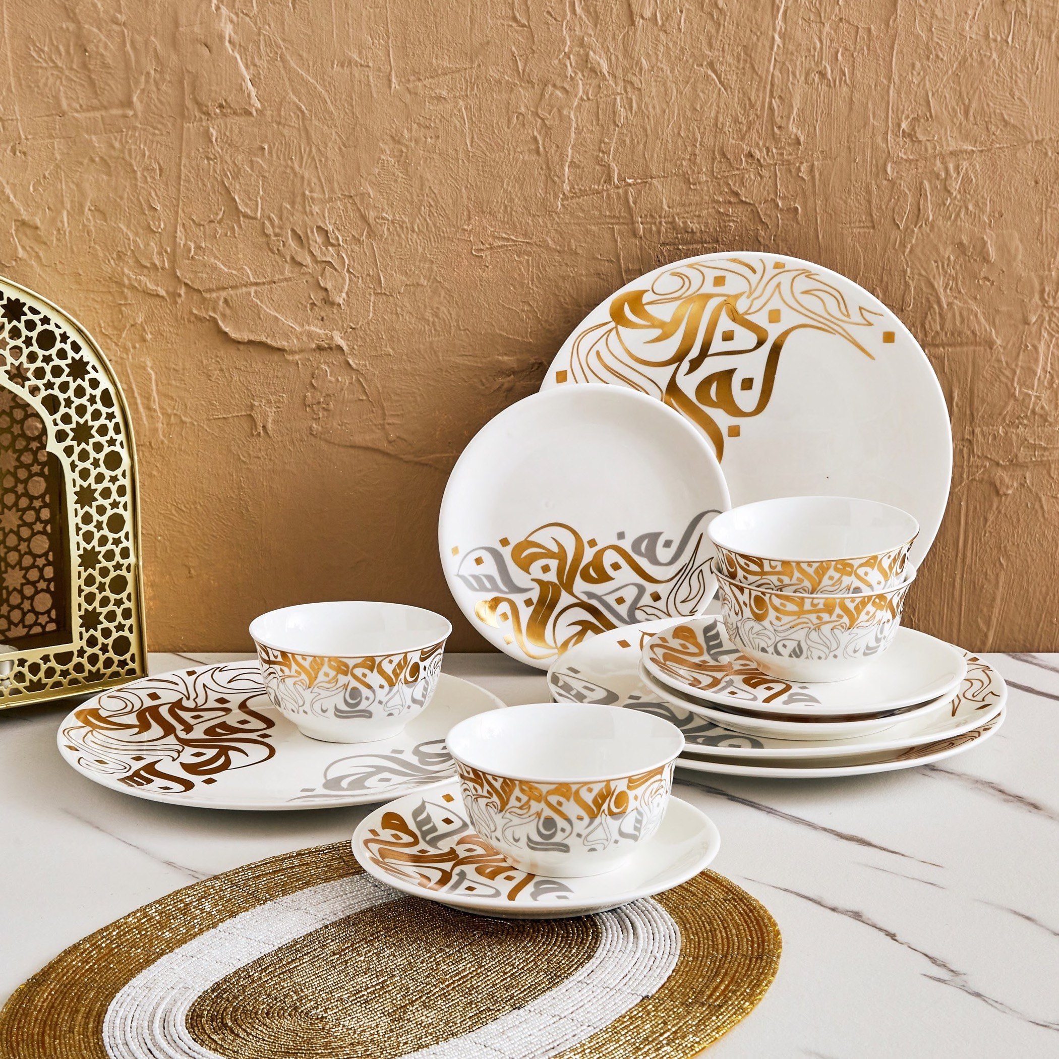 طقم عشاء 12 قطعة من كاليجرافي-hbxhomeware-hbxkitchen-image-1