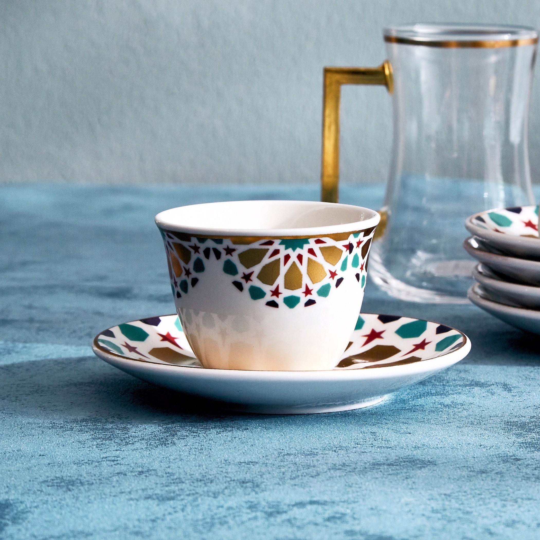 طقم أكواب إستكان وقهوة 18 قطعة من فيستيف-hbxhomeware-hbxkitchen-image-3