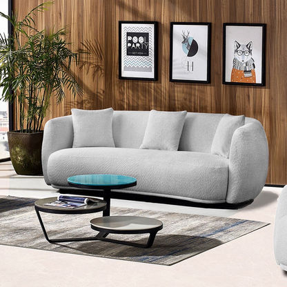 Plush 3-Seater Sofa with 3 Cushions