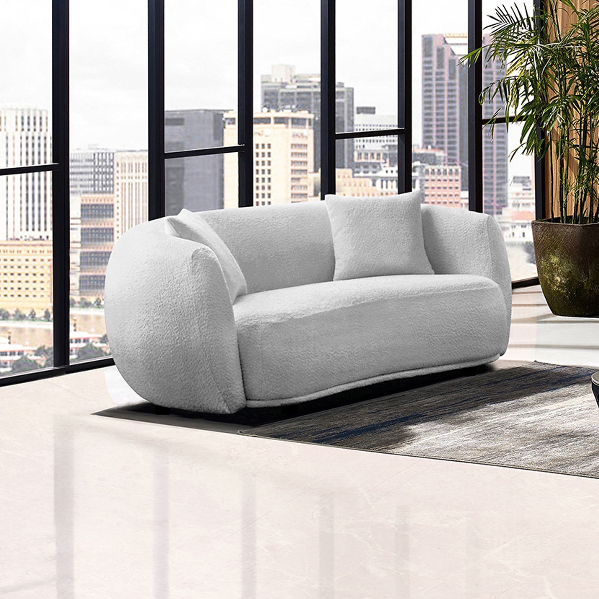 Plush deals sofa bed