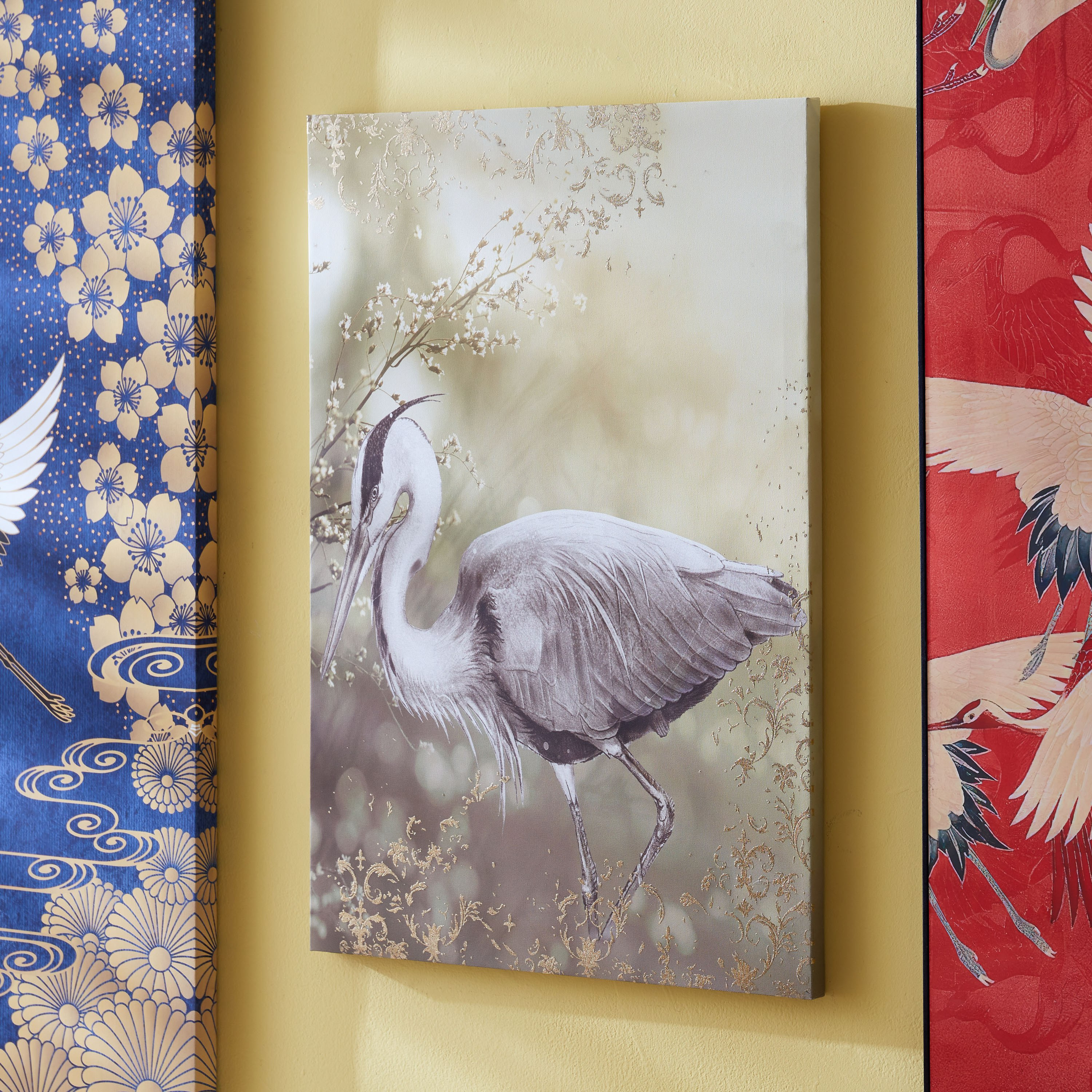 لوحة كانفاس مؤطرة بطبعات طيور من أيبان - 40x2x60 سم-hbxhomeware-hbxdecorandfurnishings-image-2